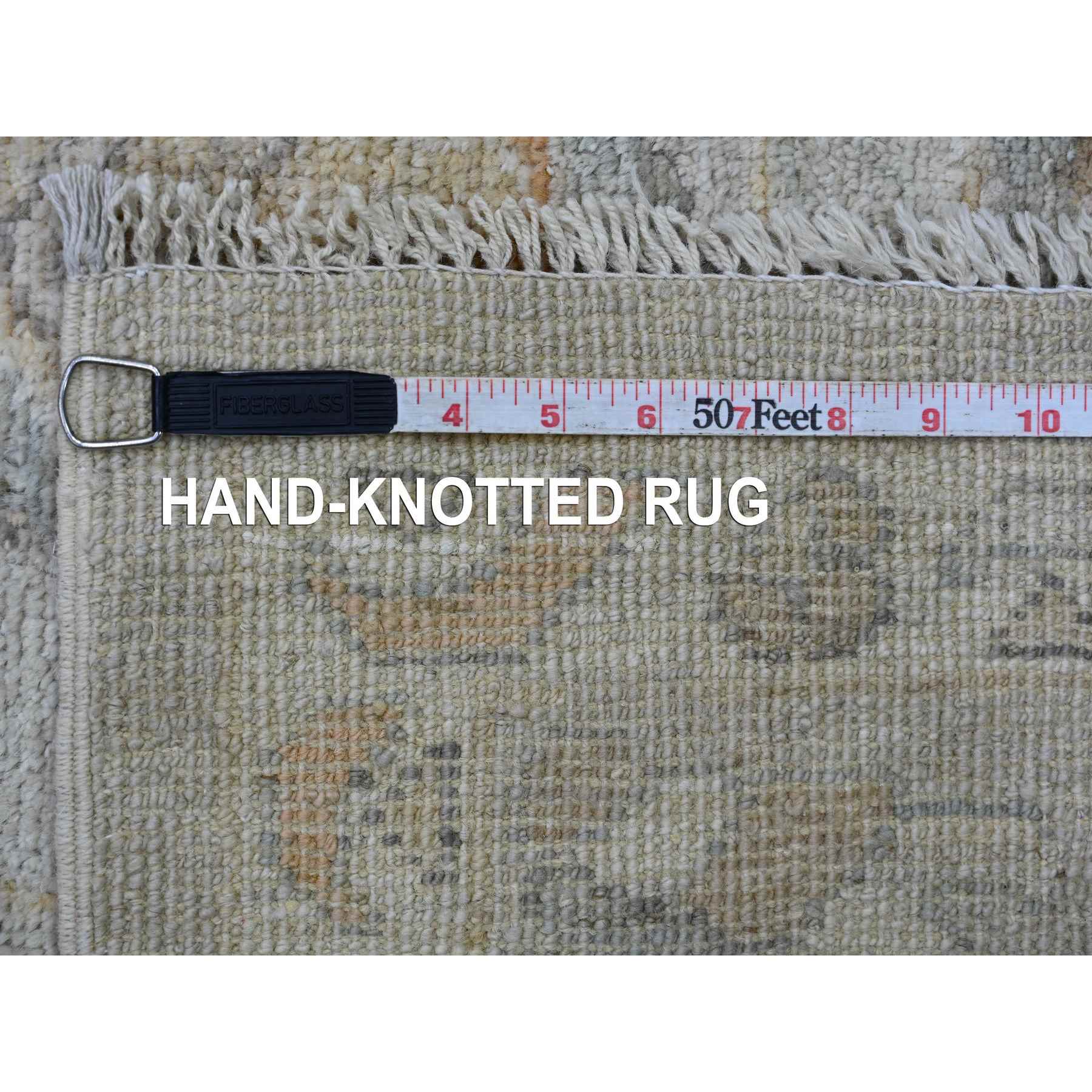 Oushak-And-Peshawar-Hand-Knotted-Rug-113695
