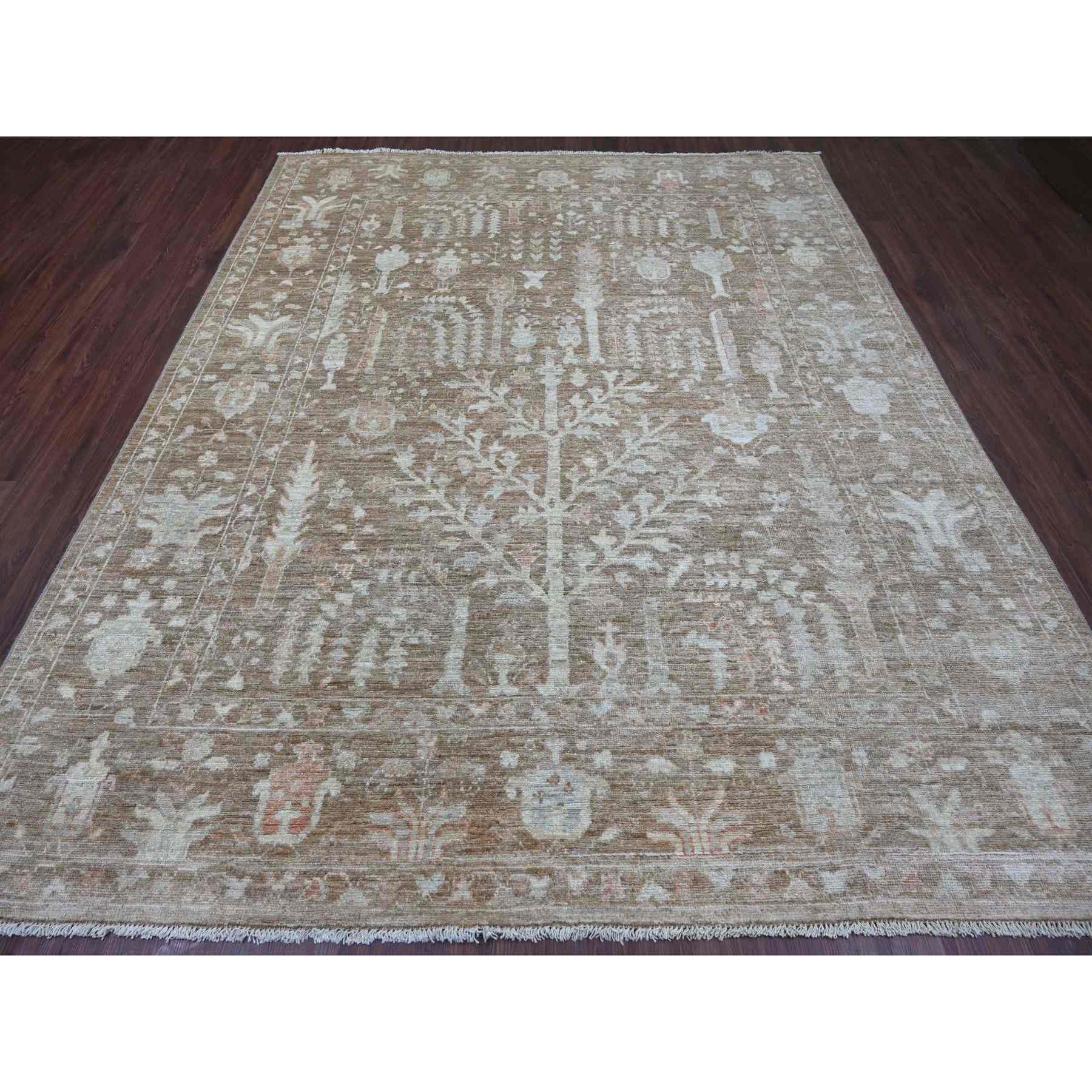 Oushak-And-Peshawar-Hand-Knotted-Rug-113735