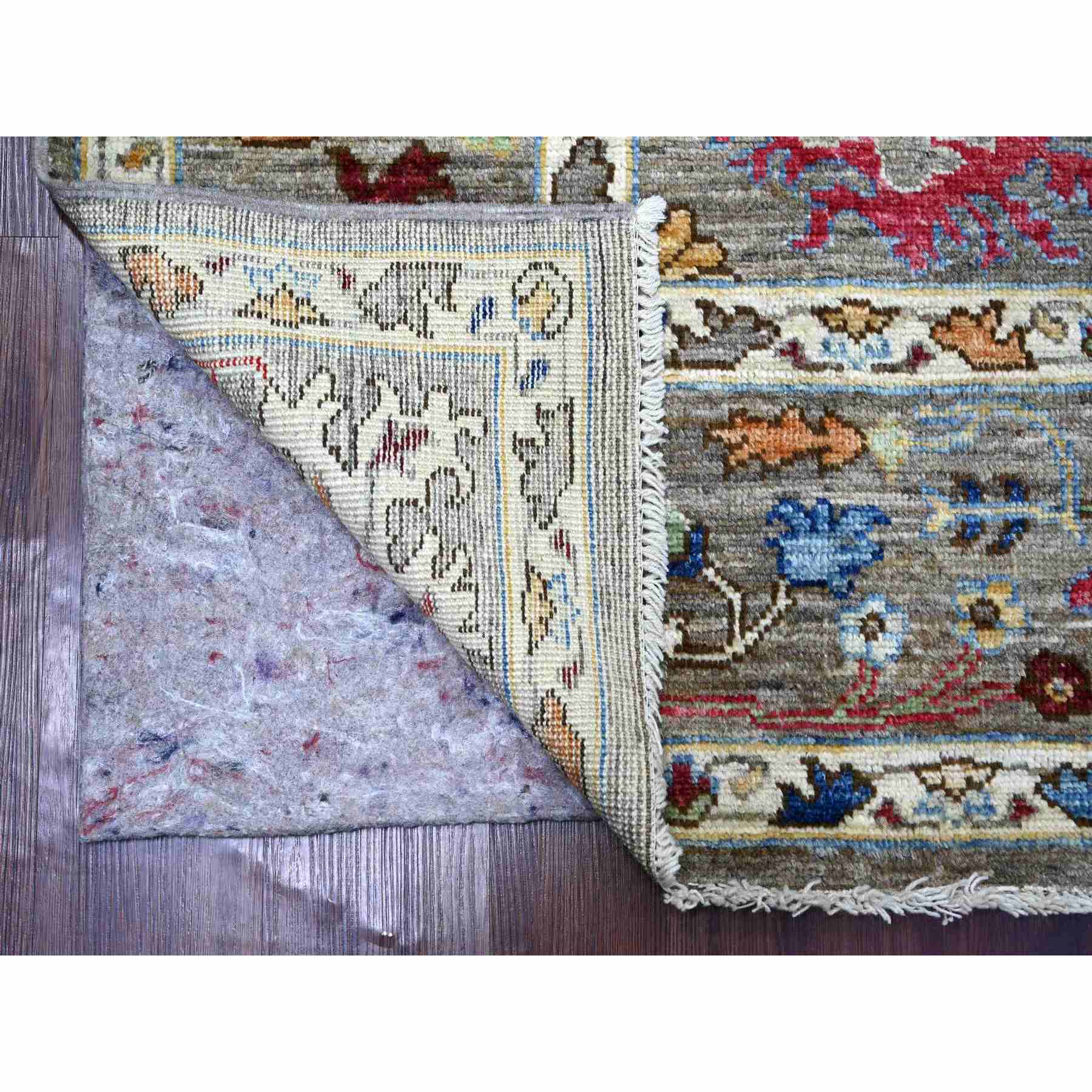 Oushak-And-Peshawar-Hand-Knotted-Rug-113740