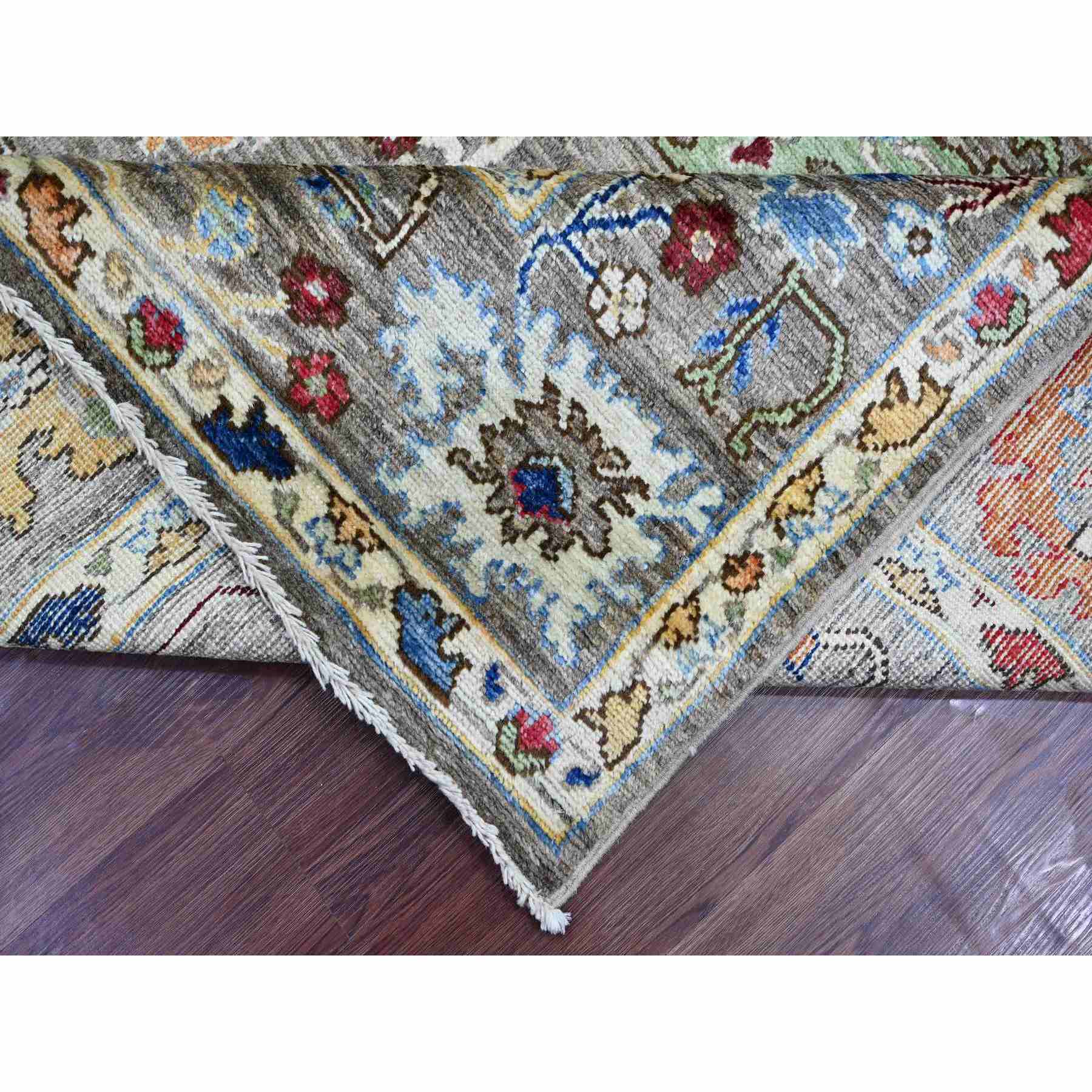Oushak-And-Peshawar-Hand-Knotted-Rug-113740