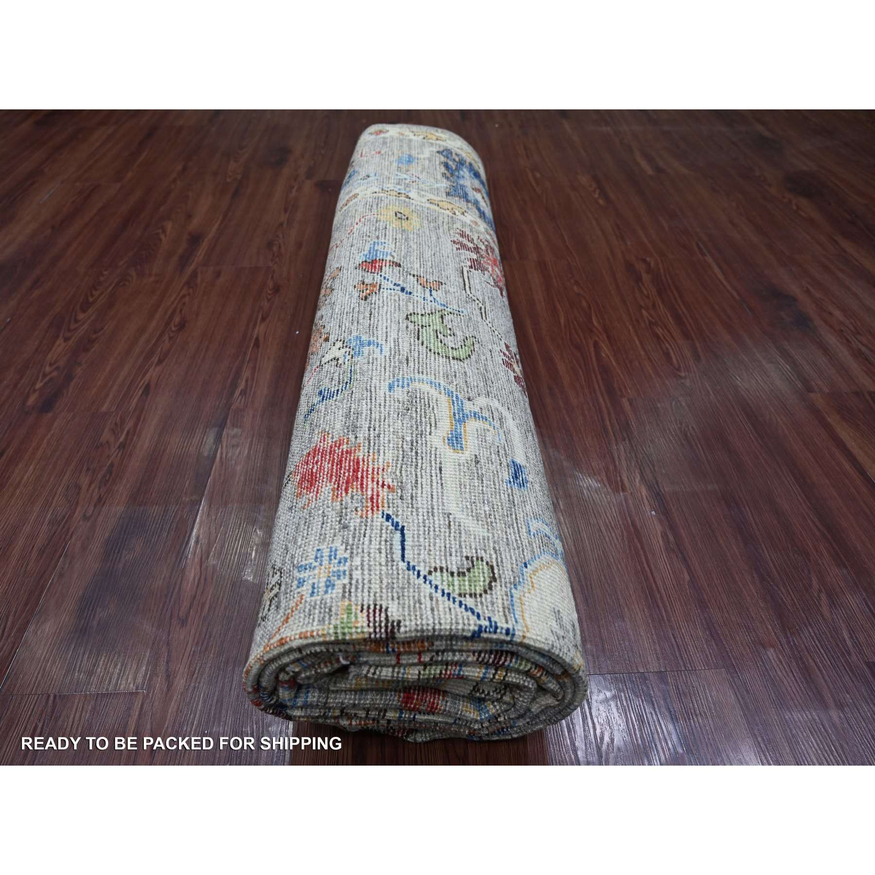 Oushak-And-Peshawar-Hand-Knotted-Rug-113740