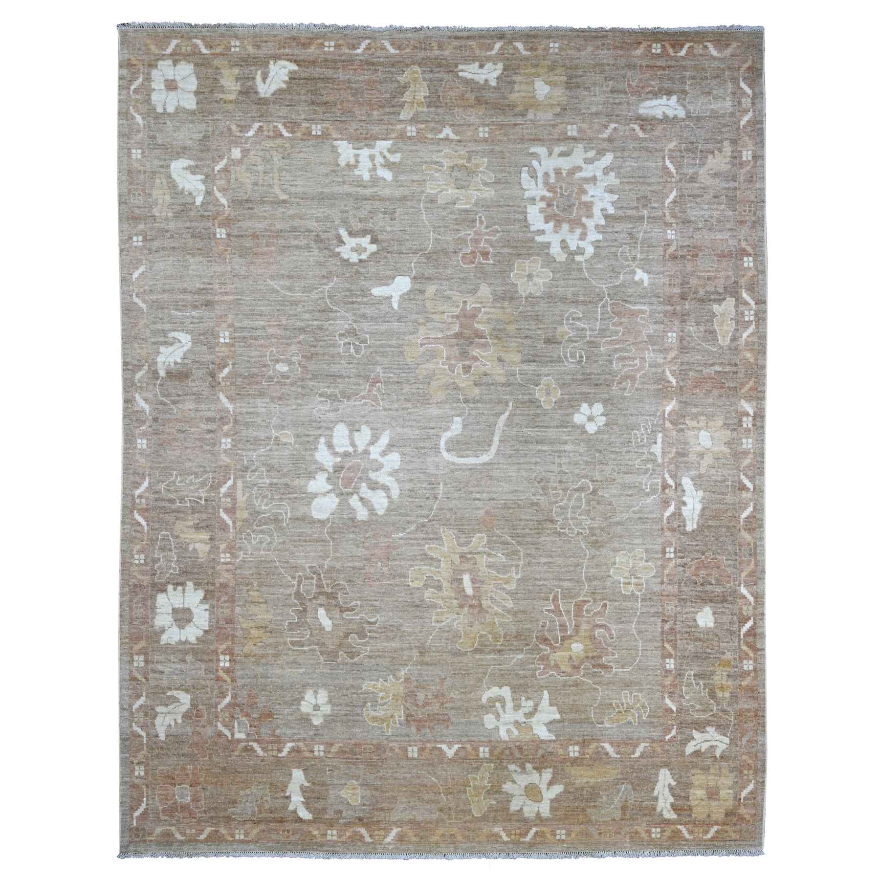 Oushak-And-Peshawar-Hand-Knotted-Rug-113745