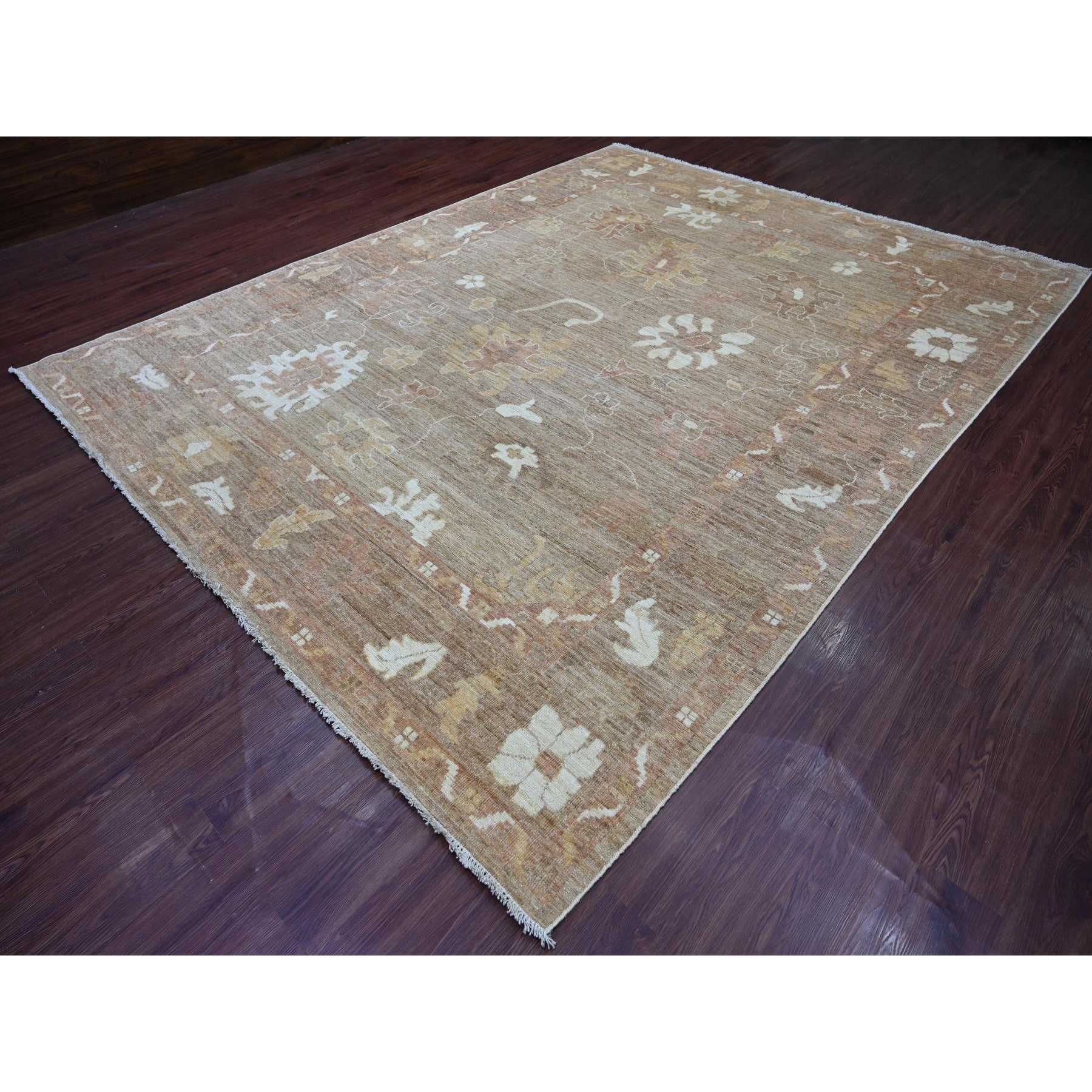 Oushak-And-Peshawar-Hand-Knotted-Rug-113745
