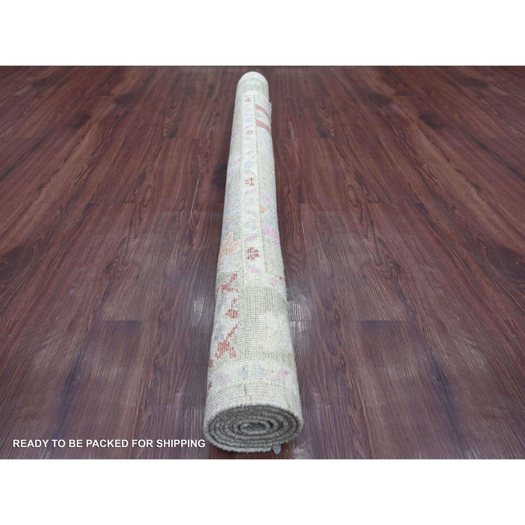 Oushak-And-Peshawar-Hand-Knotted-Rug-113775