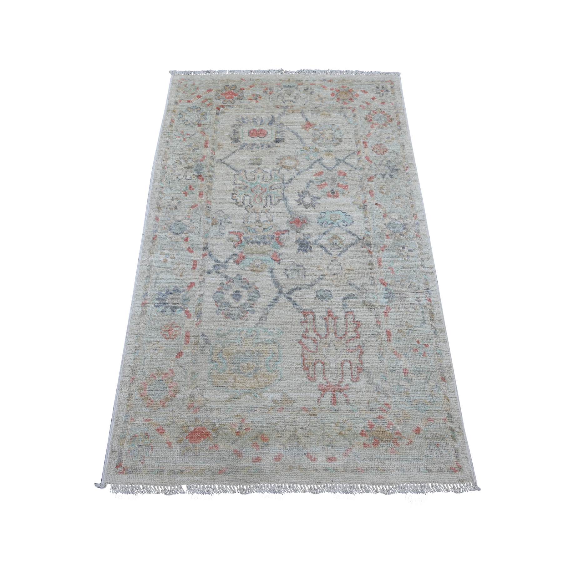 Oushak-And-Peshawar-Hand-Knotted-Rug-113785