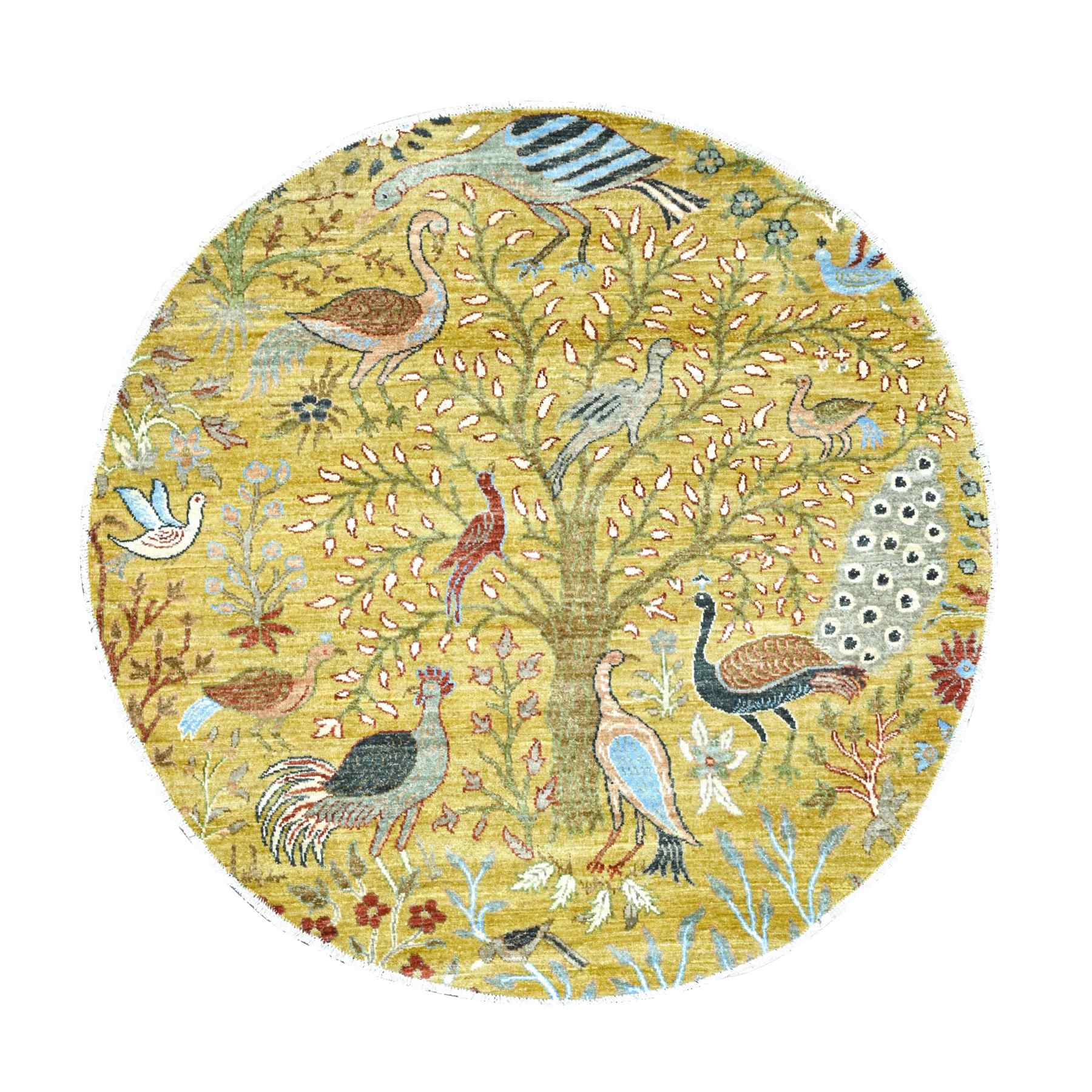 Oushak-And-Peshawar-Hand-Knotted-Rug-113910