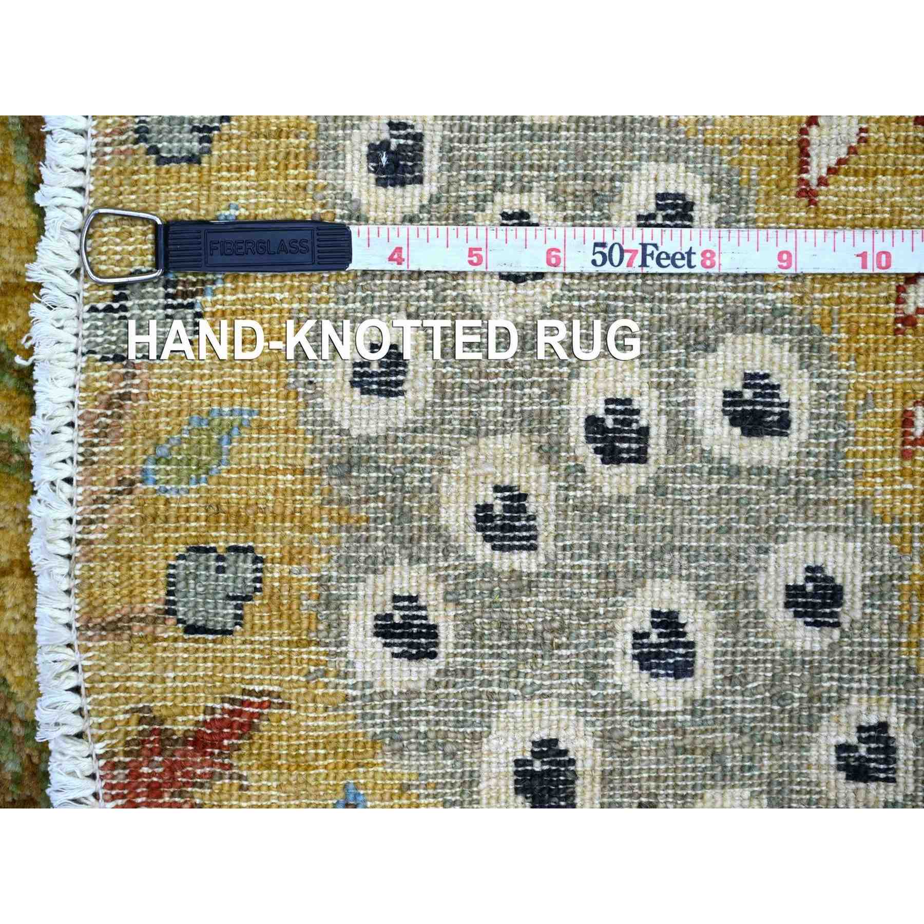 Oushak-And-Peshawar-Hand-Knotted-Rug-113910