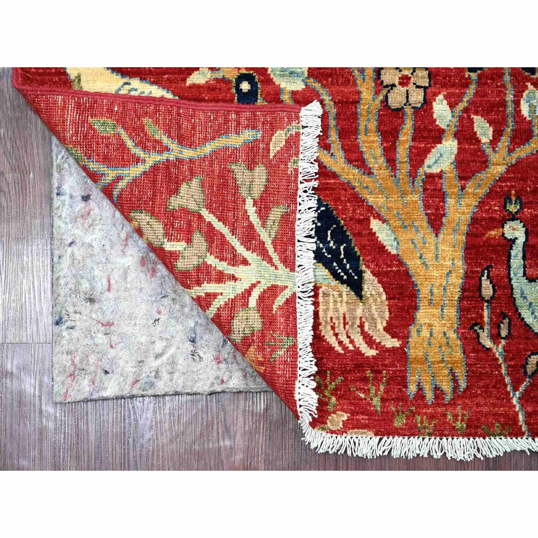 Oushak-And-Peshawar-Hand-Knotted-Rug-113915