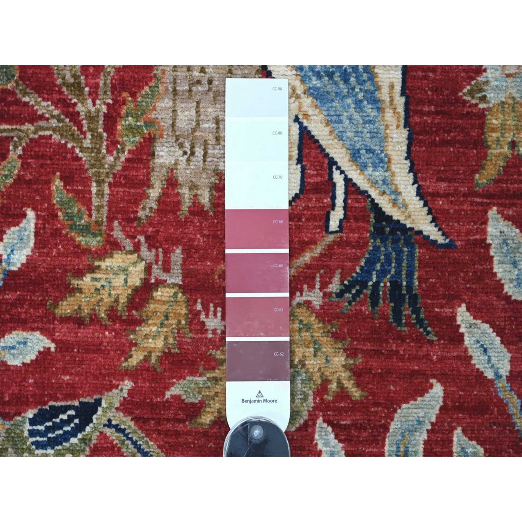 Oushak-And-Peshawar-Hand-Knotted-Rug-113915