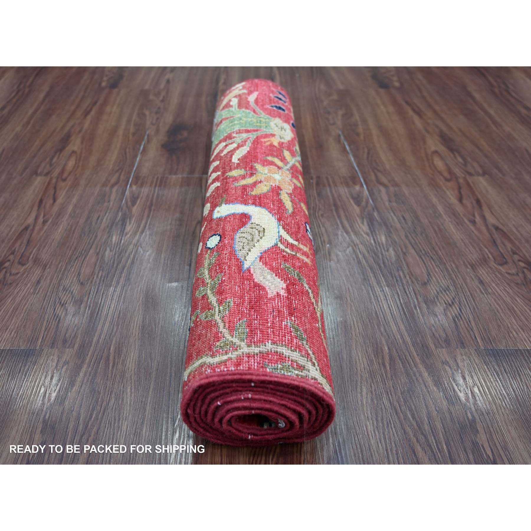 Oushak-And-Peshawar-Hand-Knotted-Rug-113915