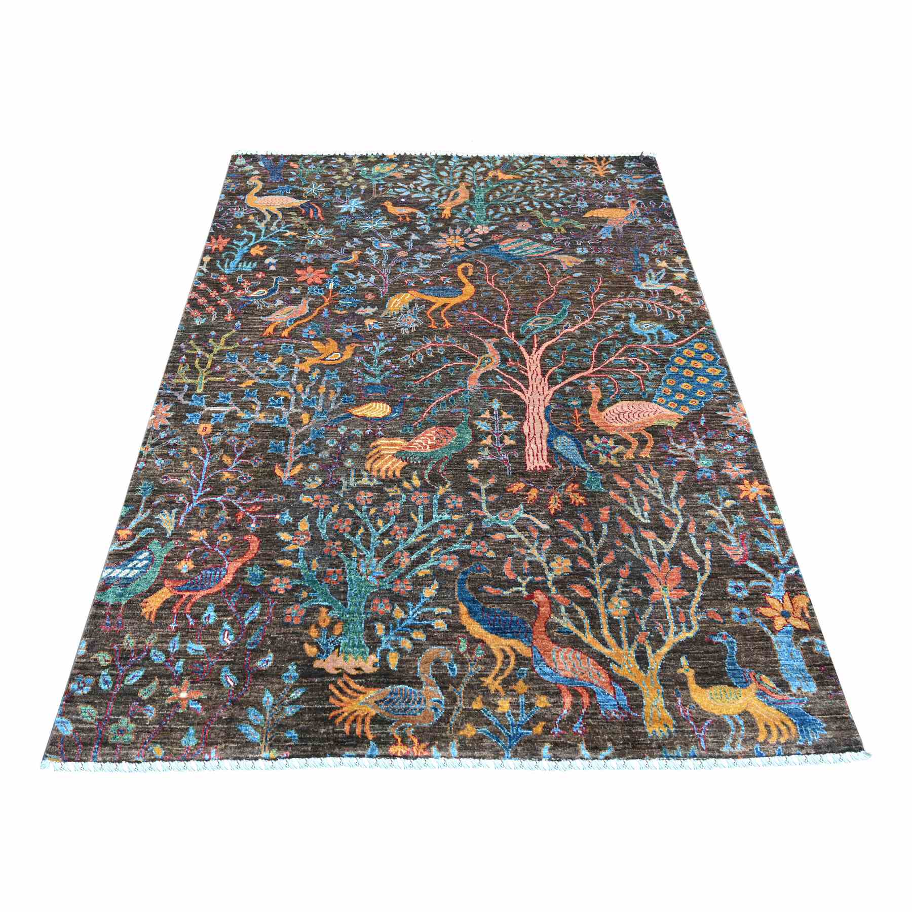 Oushak-And-Peshawar-Hand-Knotted-Rug-113920