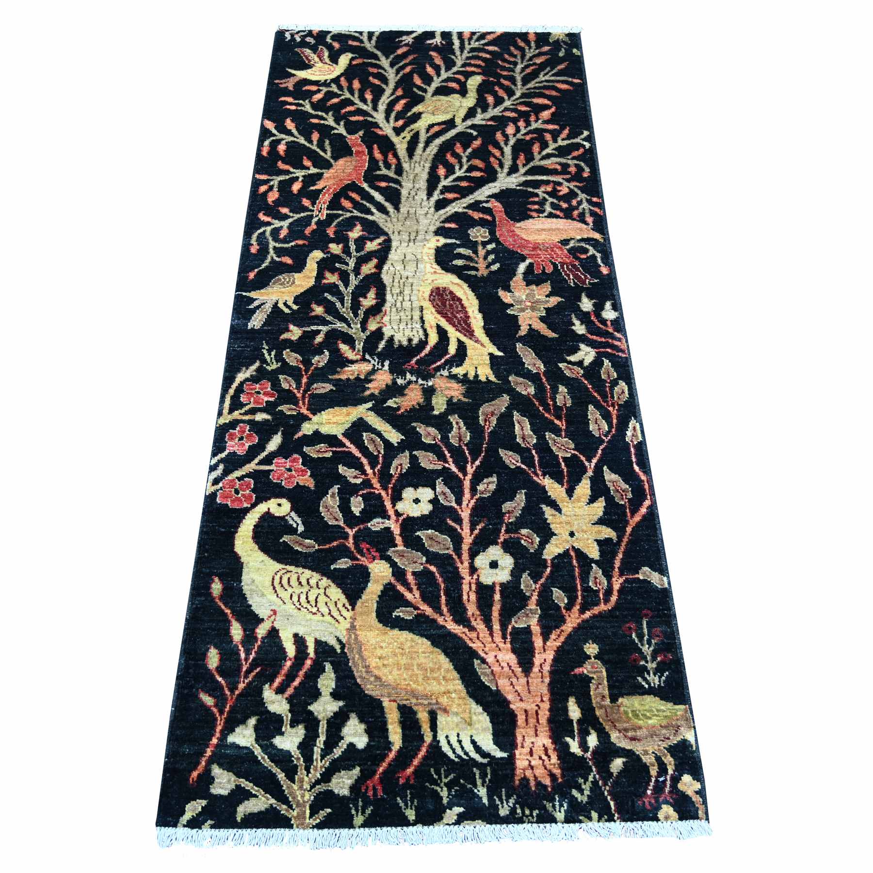 Oushak-And-Peshawar-Hand-Knotted-Rug-113925