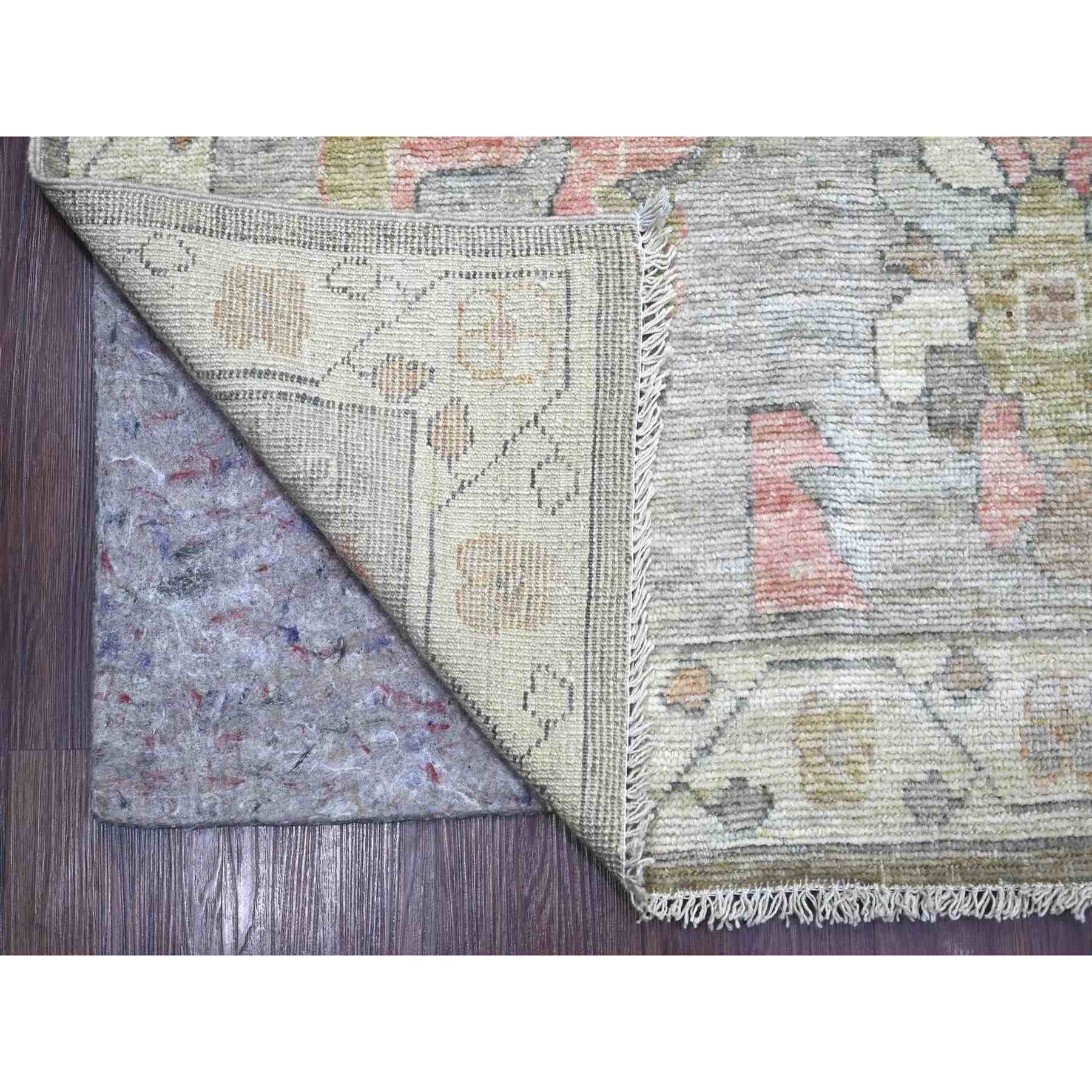 Oushak-And-Peshawar-Hand-Knotted-Rug-113980