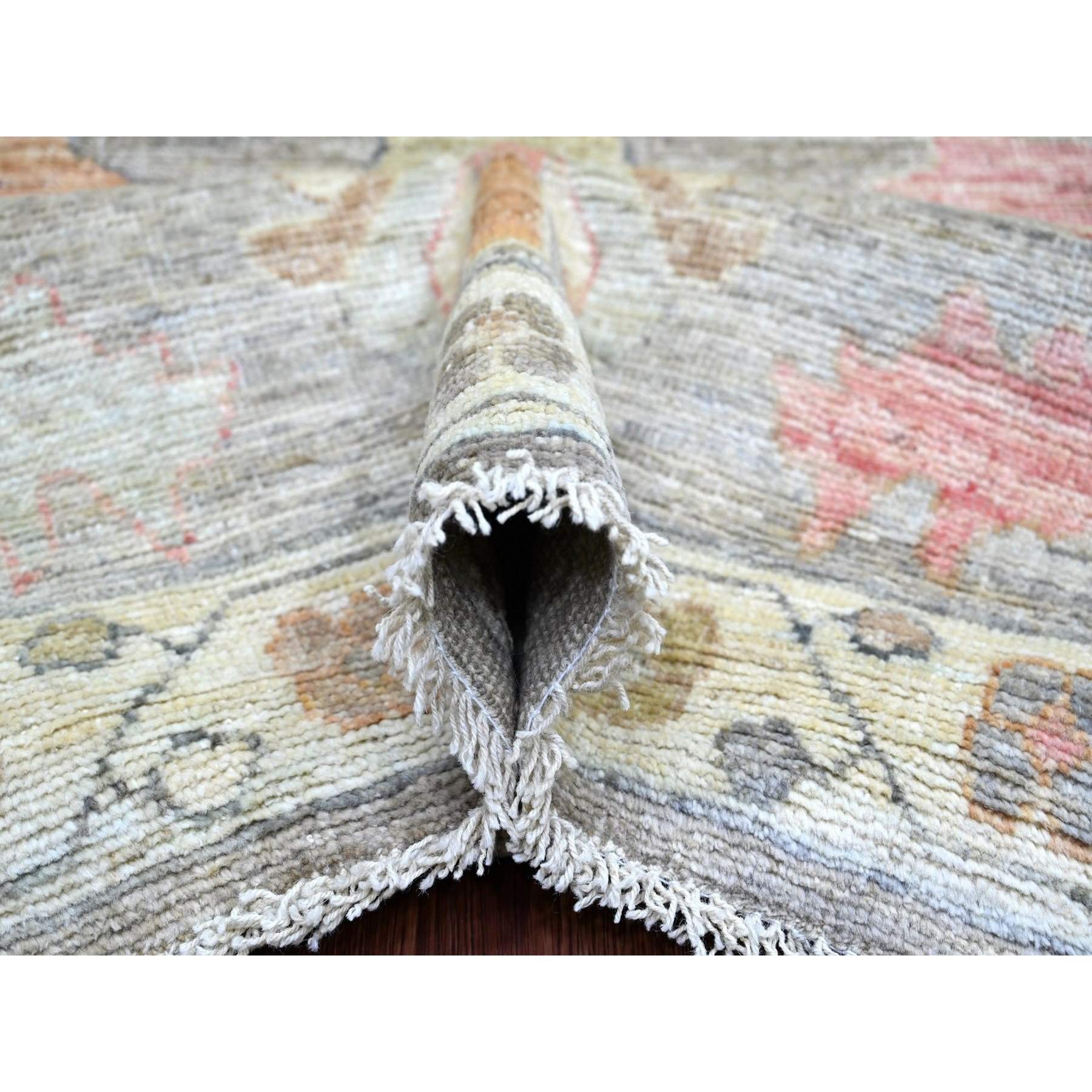 Oushak-And-Peshawar-Hand-Knotted-Rug-113980