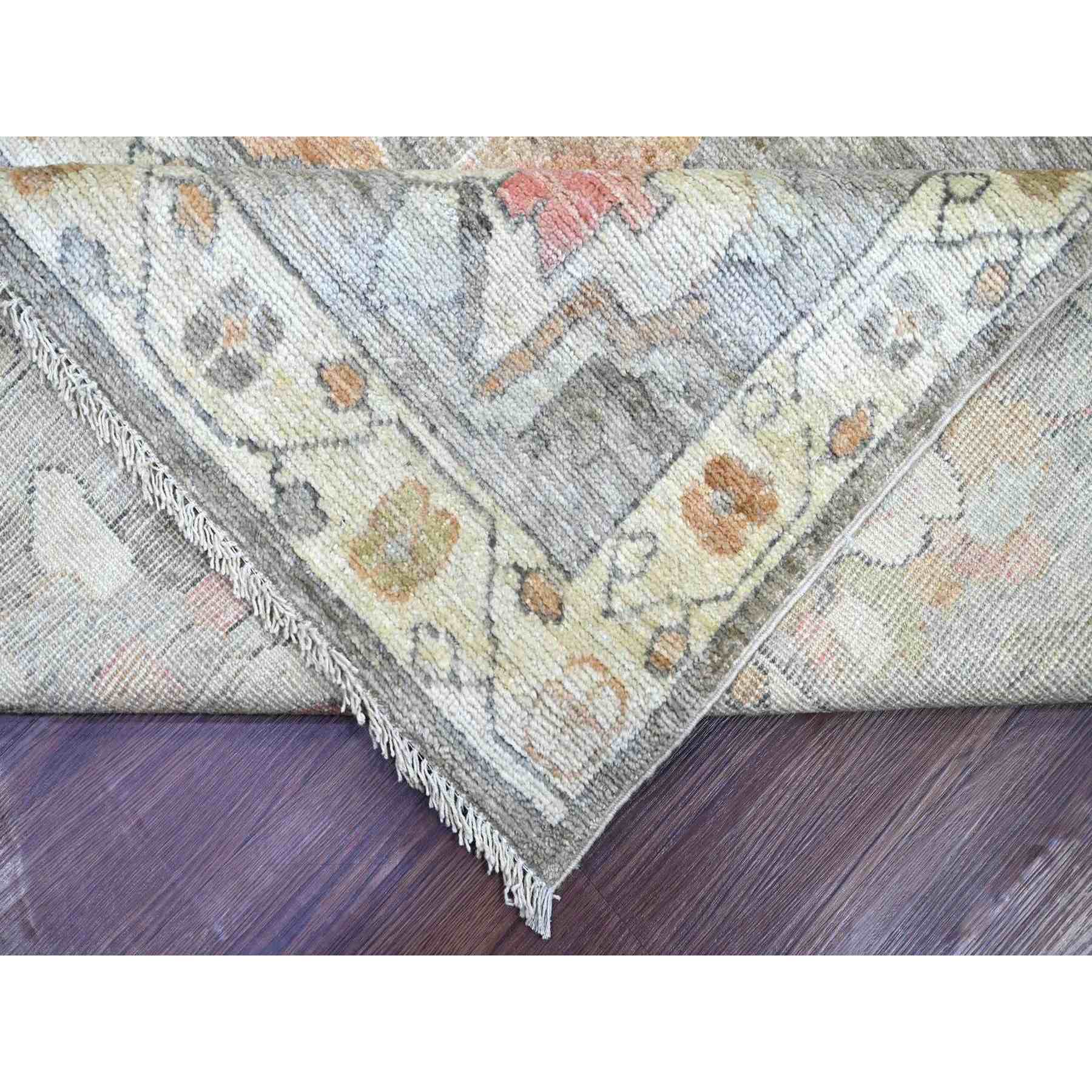 Oushak-And-Peshawar-Hand-Knotted-Rug-113980