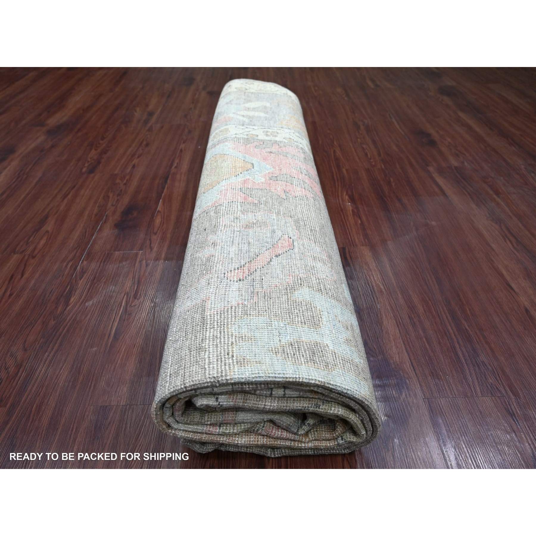 Oushak-And-Peshawar-Hand-Knotted-Rug-113980