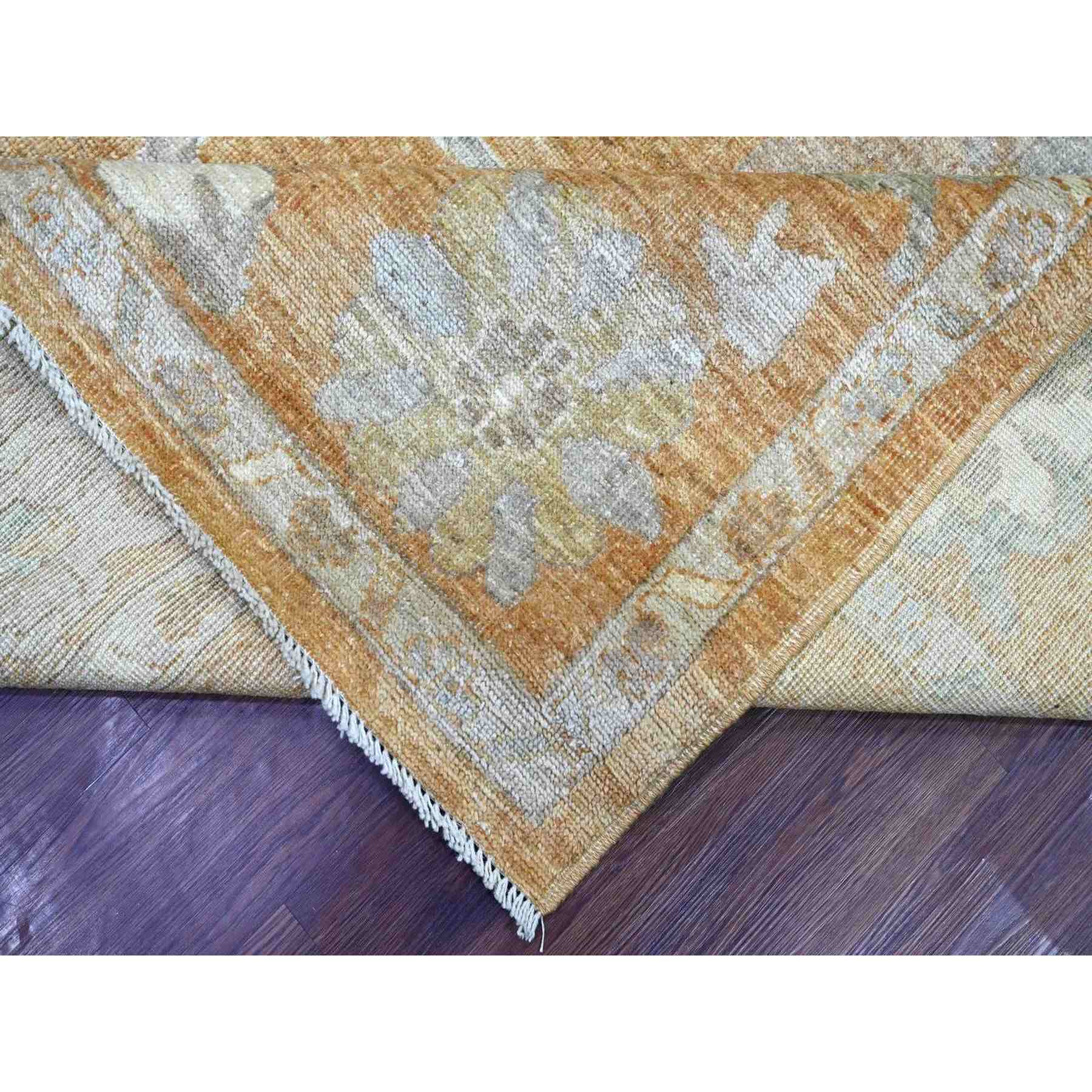 Oushak-And-Peshawar-Hand-Knotted-Rug-113985