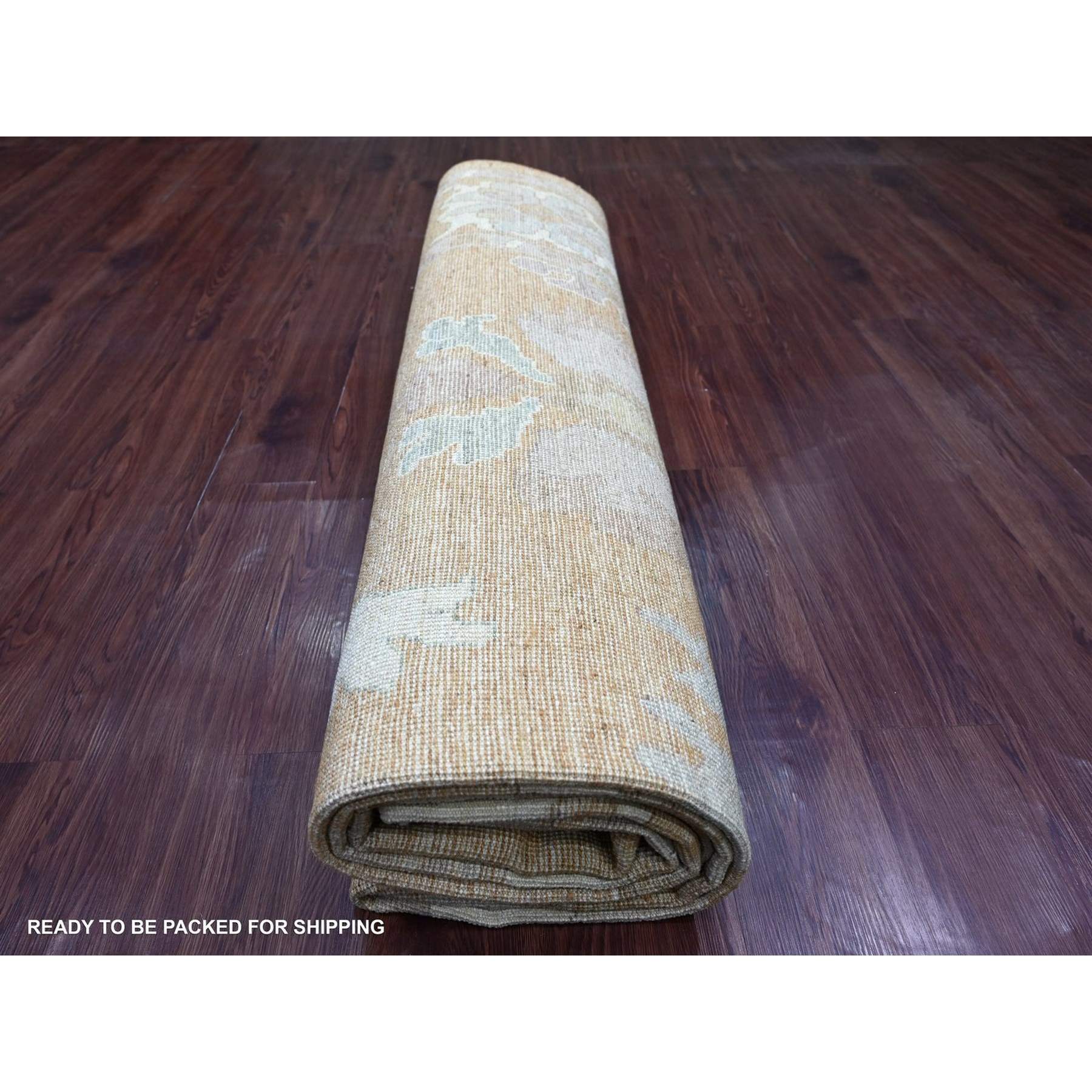 Oushak-And-Peshawar-Hand-Knotted-Rug-113985