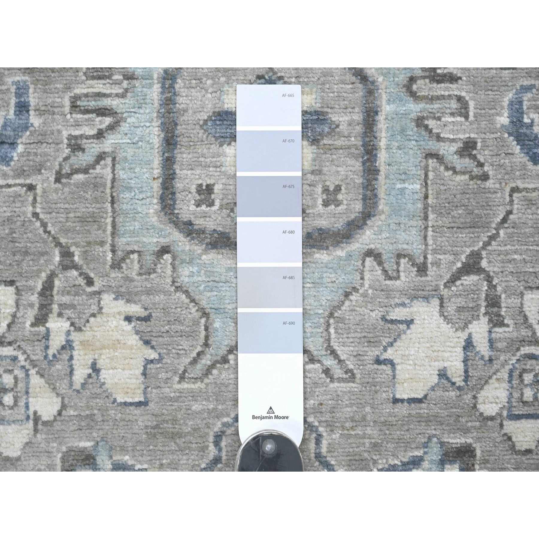 Oushak-And-Peshawar-Hand-Knotted-Rug-114010