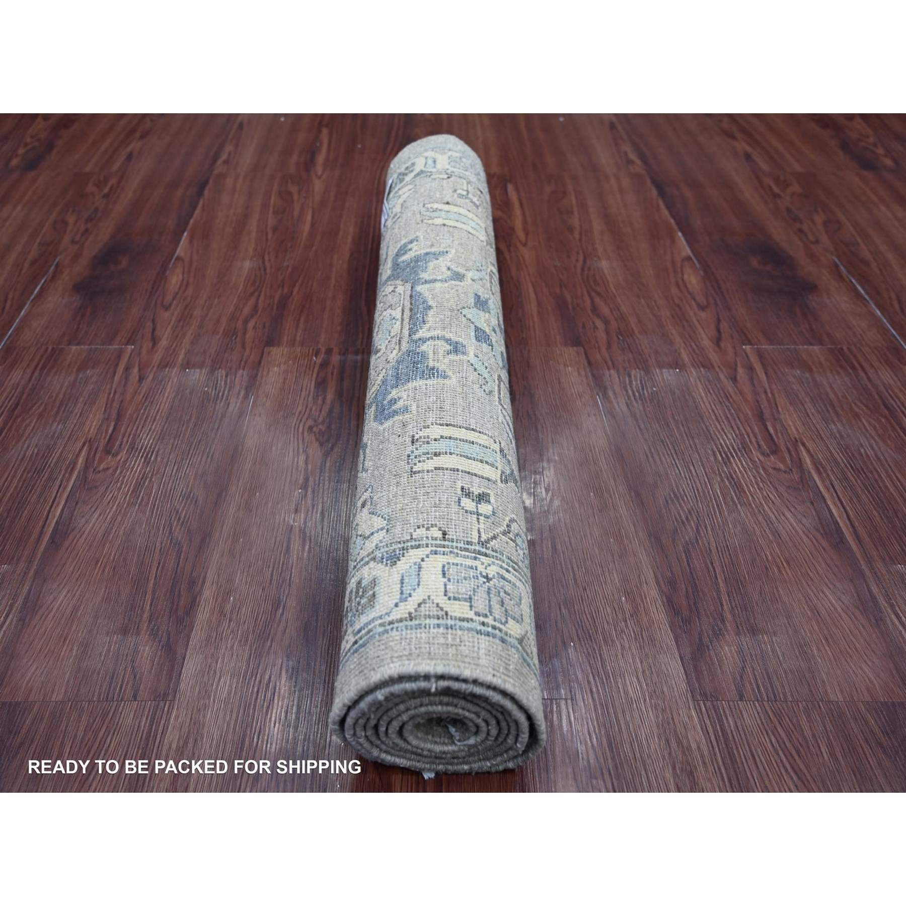Oushak-And-Peshawar-Hand-Knotted-Rug-114010