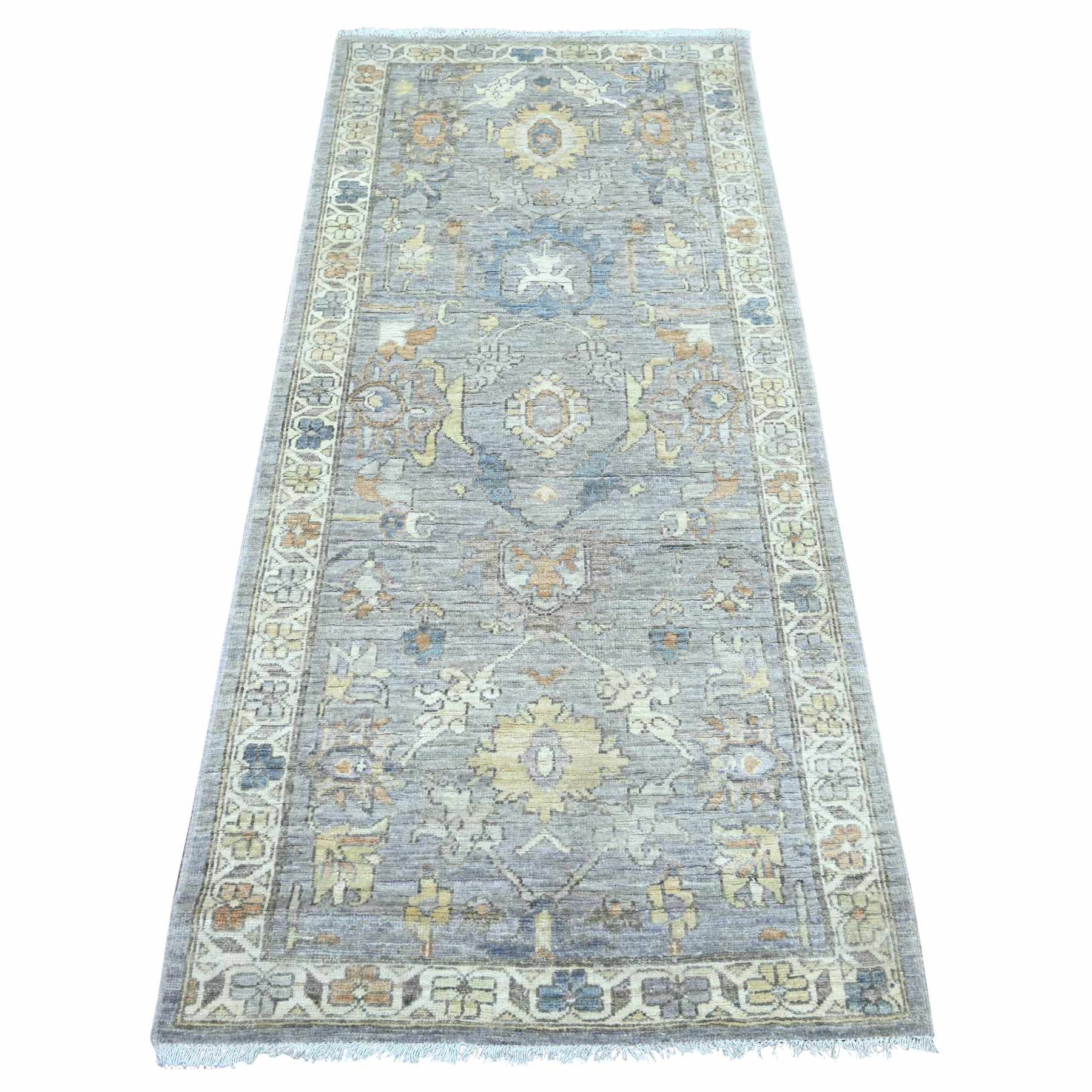 Oushak-And-Peshawar-Hand-Knotted-Rug-114020