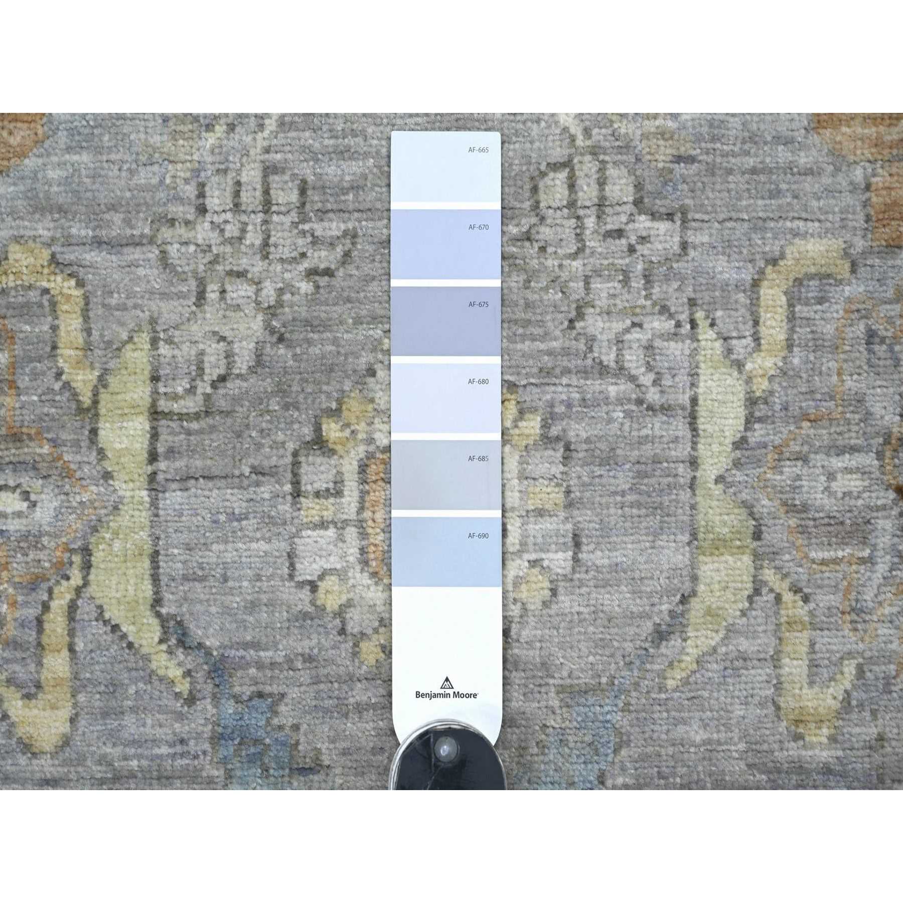 Oushak-And-Peshawar-Hand-Knotted-Rug-114020
