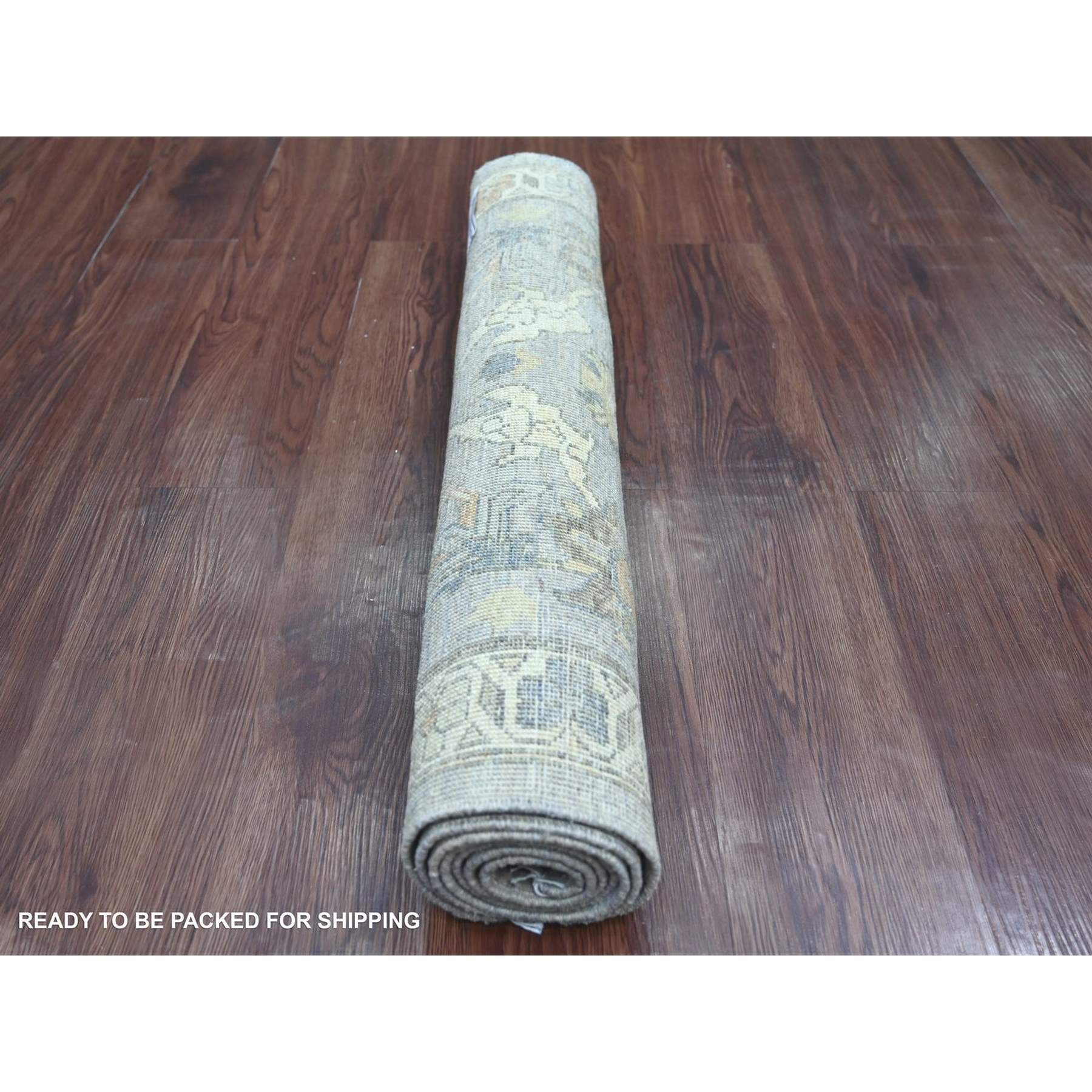 Oushak-And-Peshawar-Hand-Knotted-Rug-114020