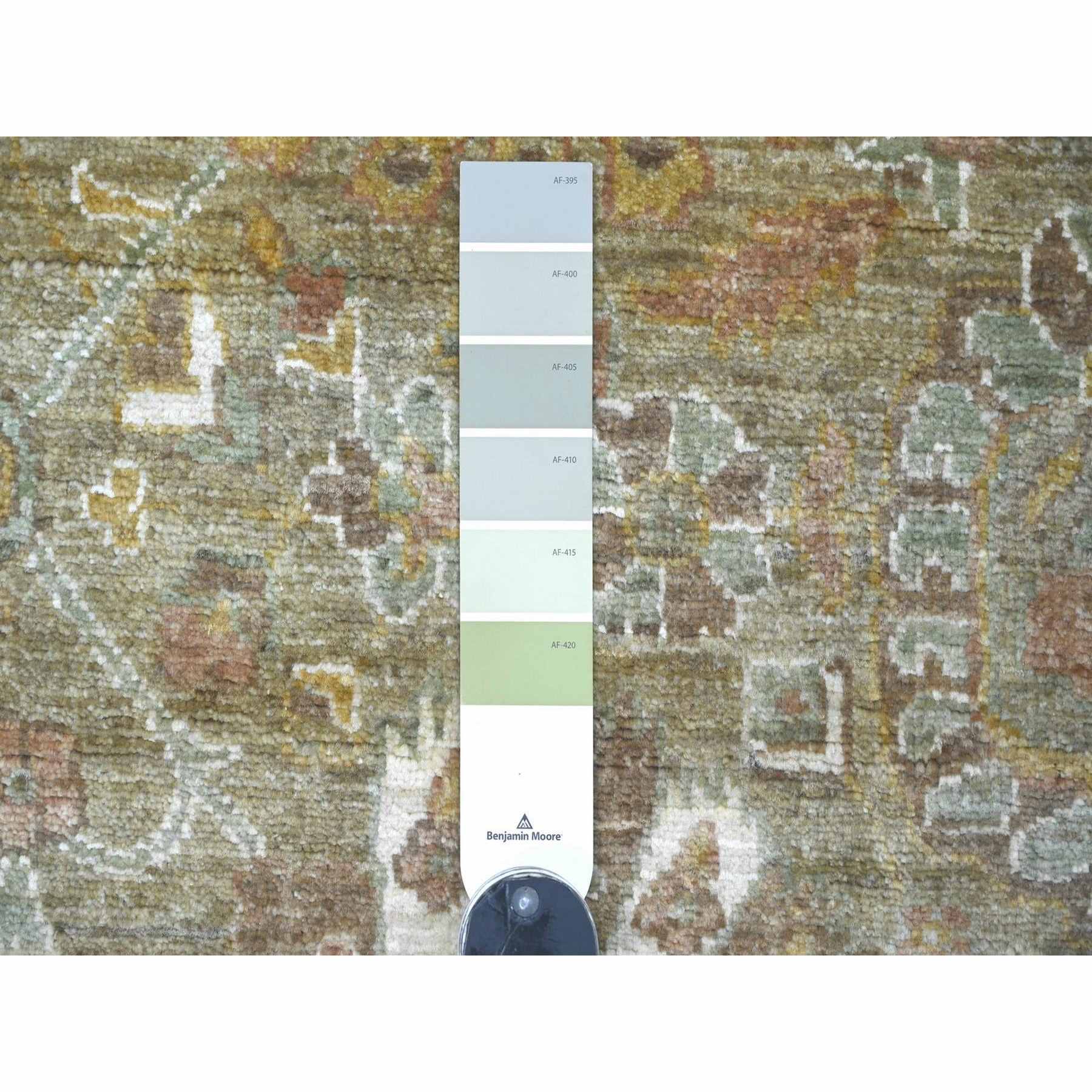 Oushak-And-Peshawar-Hand-Knotted-Rug-114025