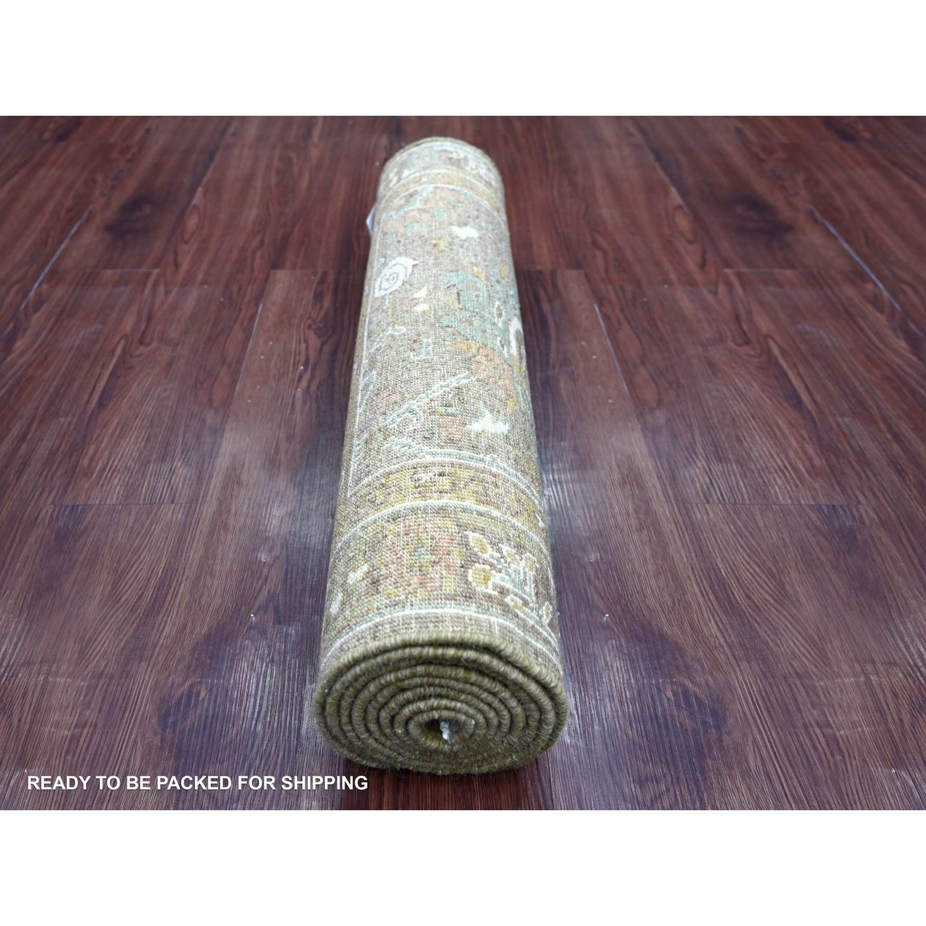 Oushak-And-Peshawar-Hand-Knotted-Rug-114025