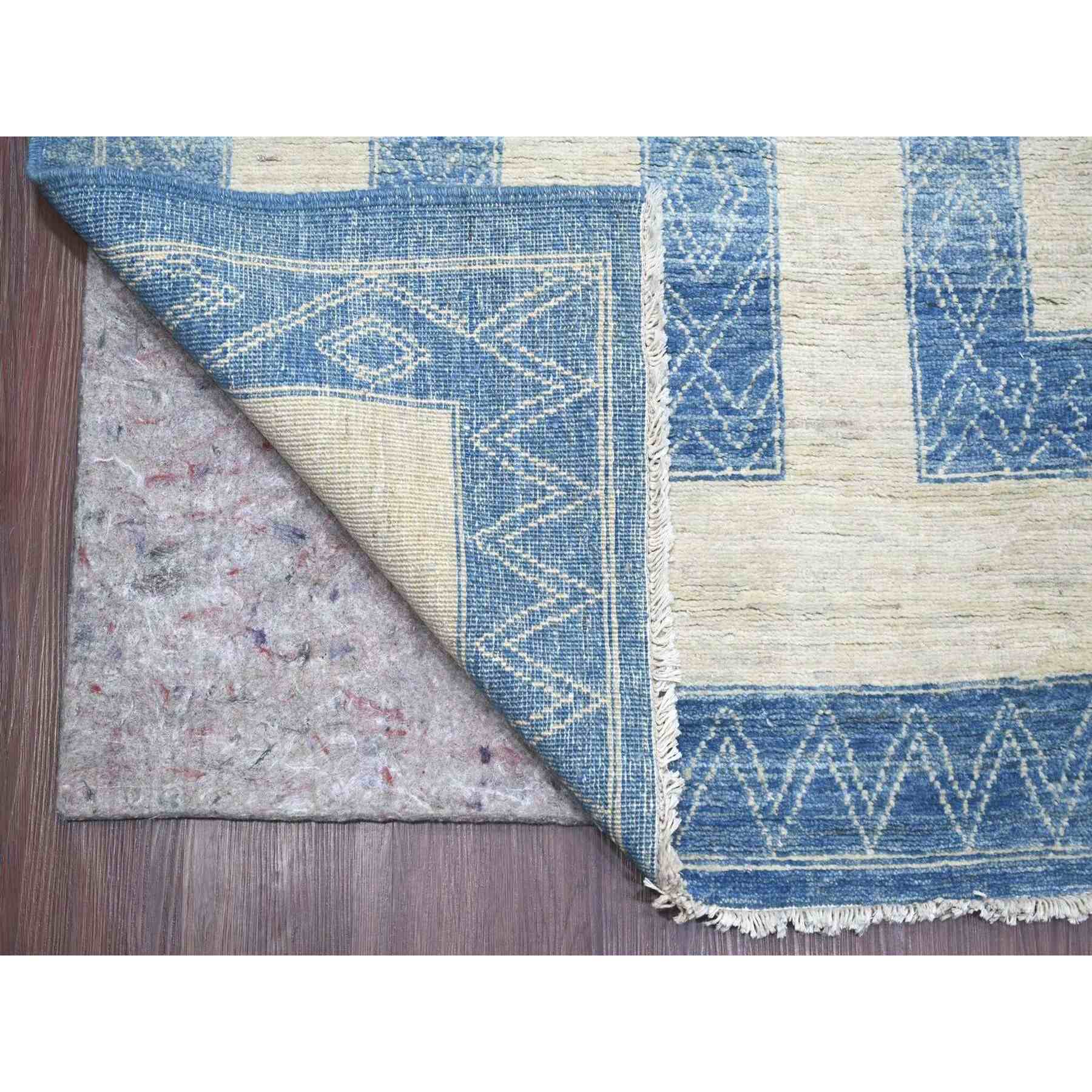 Oushak-And-Peshawar-Hand-Knotted-Rug-114050