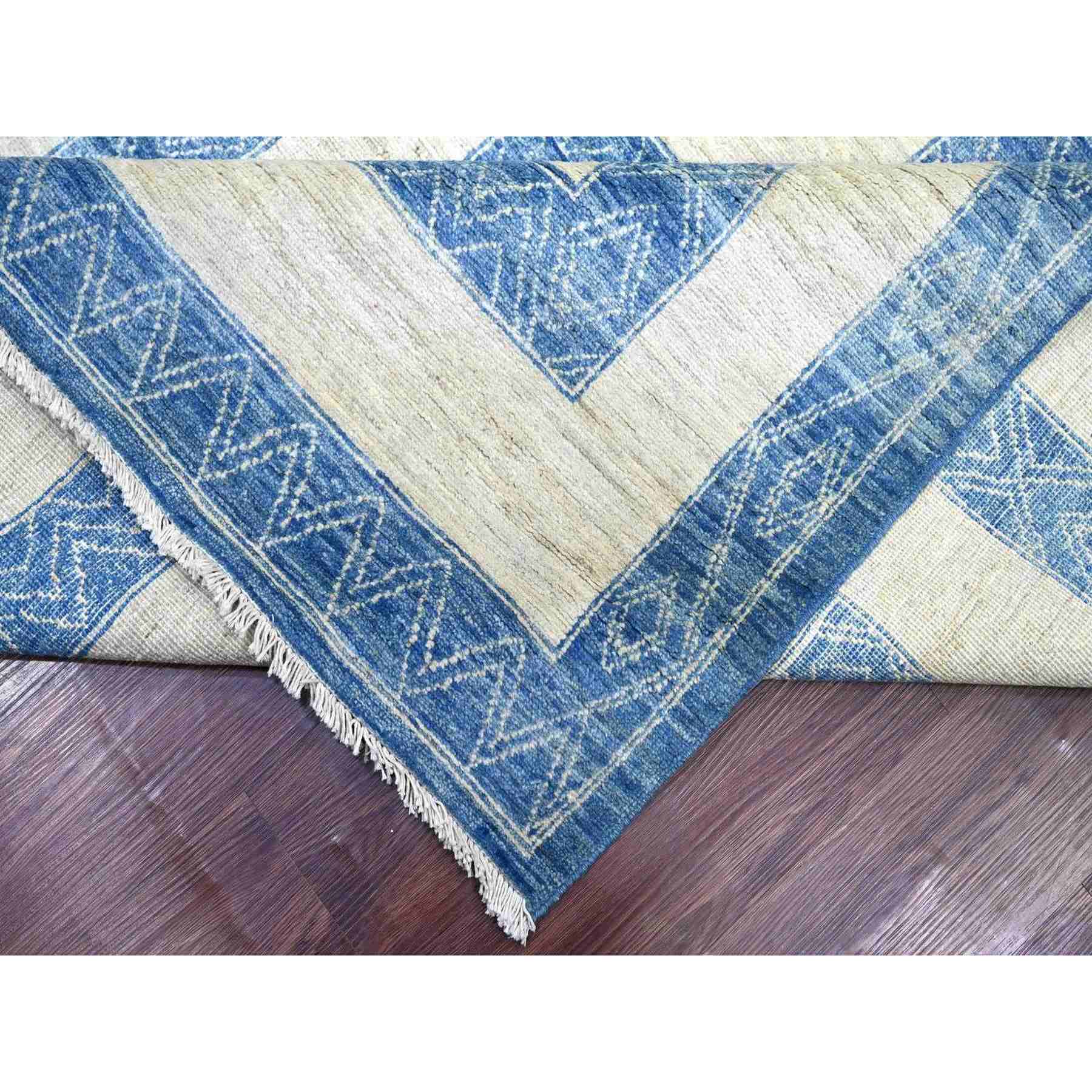 Oushak-And-Peshawar-Hand-Knotted-Rug-114050