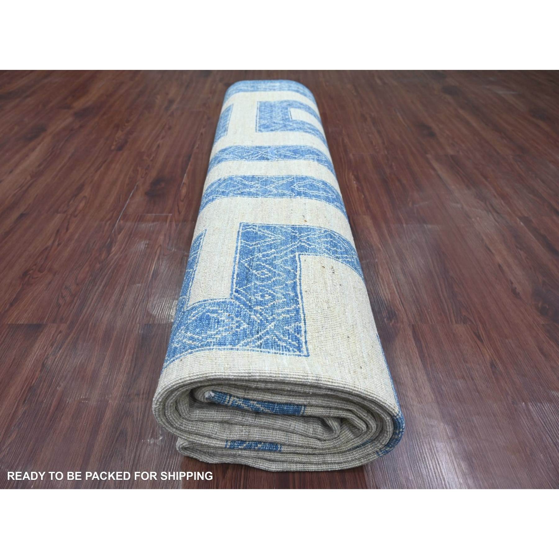 Oushak-And-Peshawar-Hand-Knotted-Rug-114050