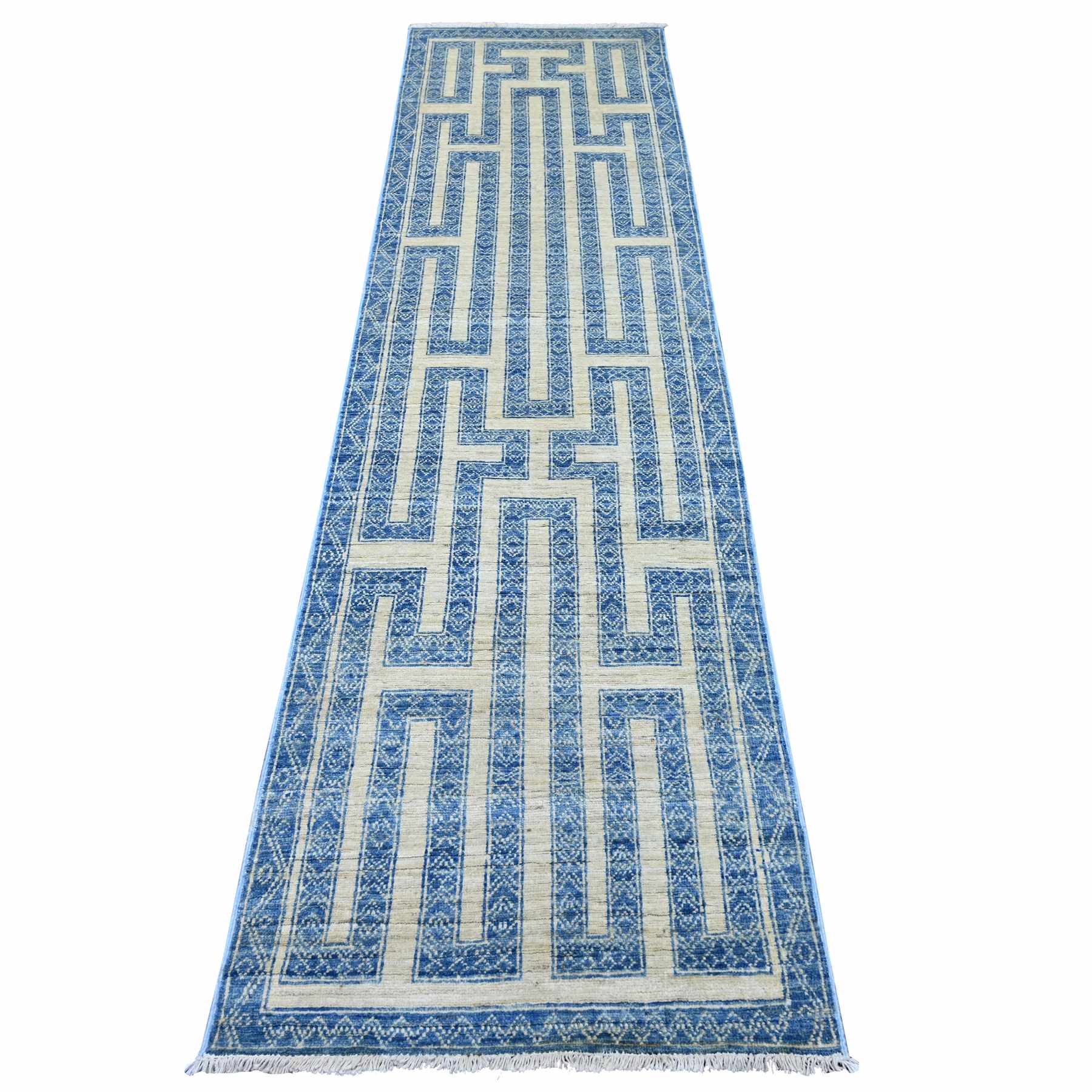Oushak-And-Peshawar-Hand-Knotted-Rug-114055