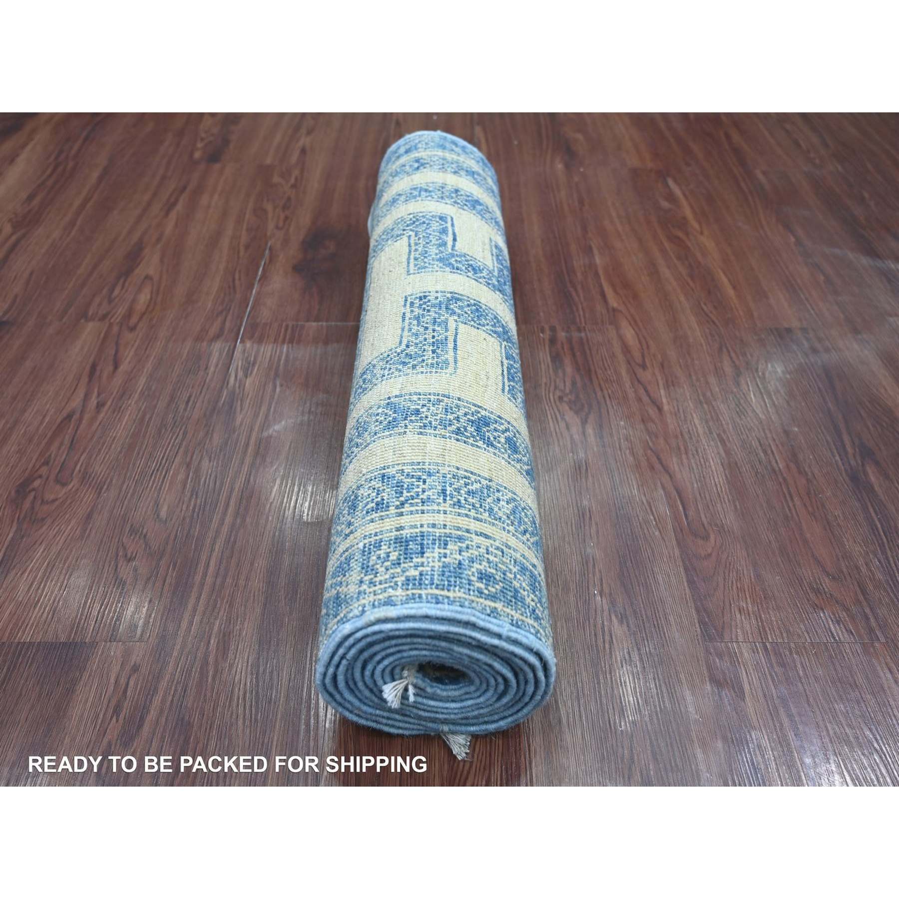 Oushak-And-Peshawar-Hand-Knotted-Rug-114055