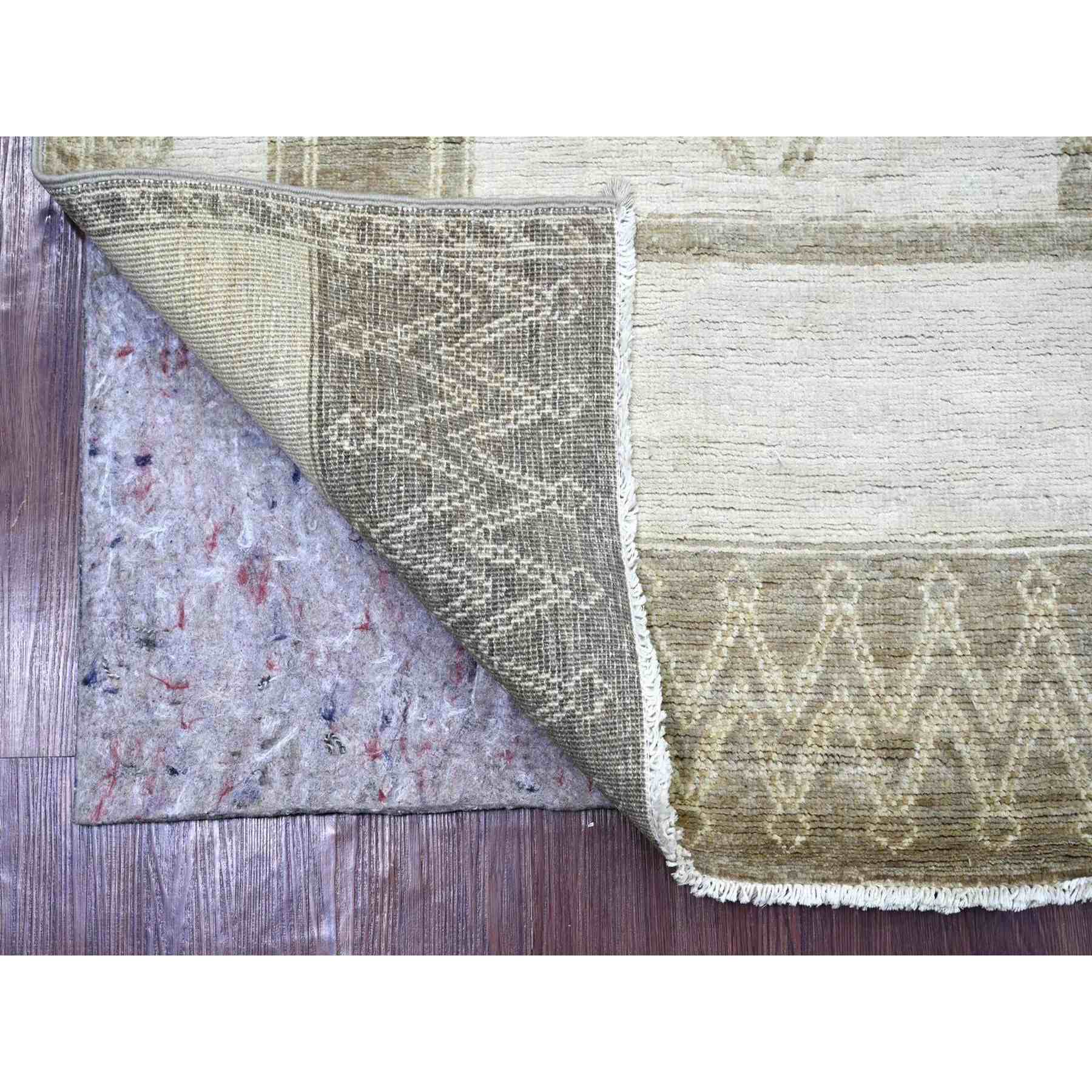 Oushak-And-Peshawar-Hand-Knotted-Rug-114070