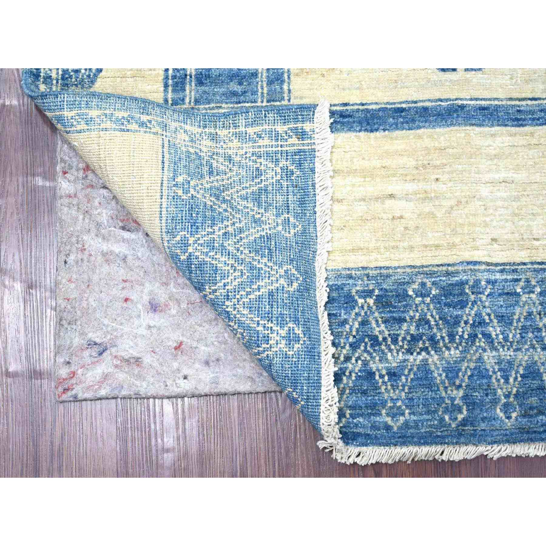 Oushak-And-Peshawar-Hand-Knotted-Rug-114075