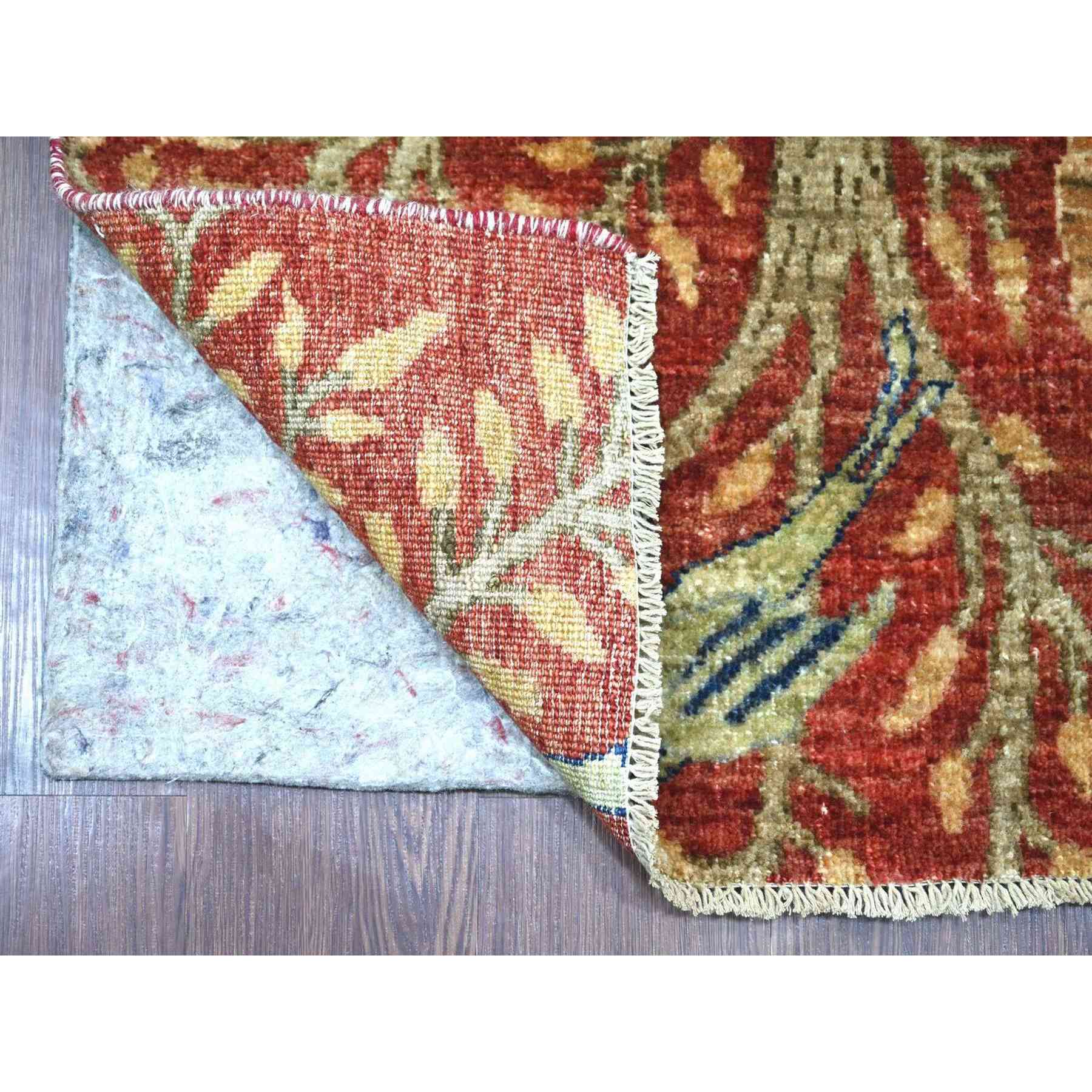 Oushak-And-Peshawar-Hand-Knotted-Rug-114080