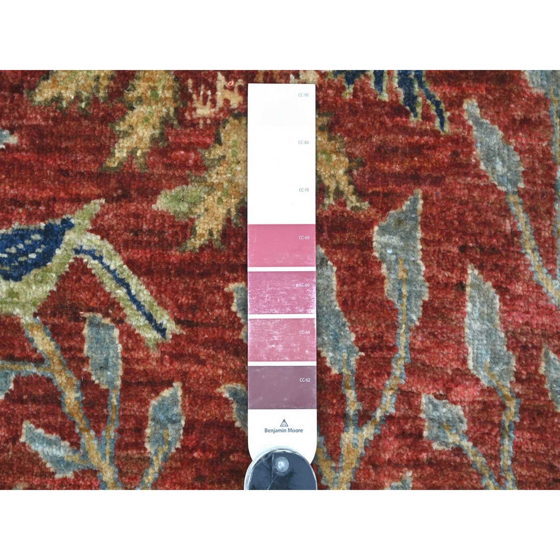 Oushak-And-Peshawar-Hand-Knotted-Rug-114080