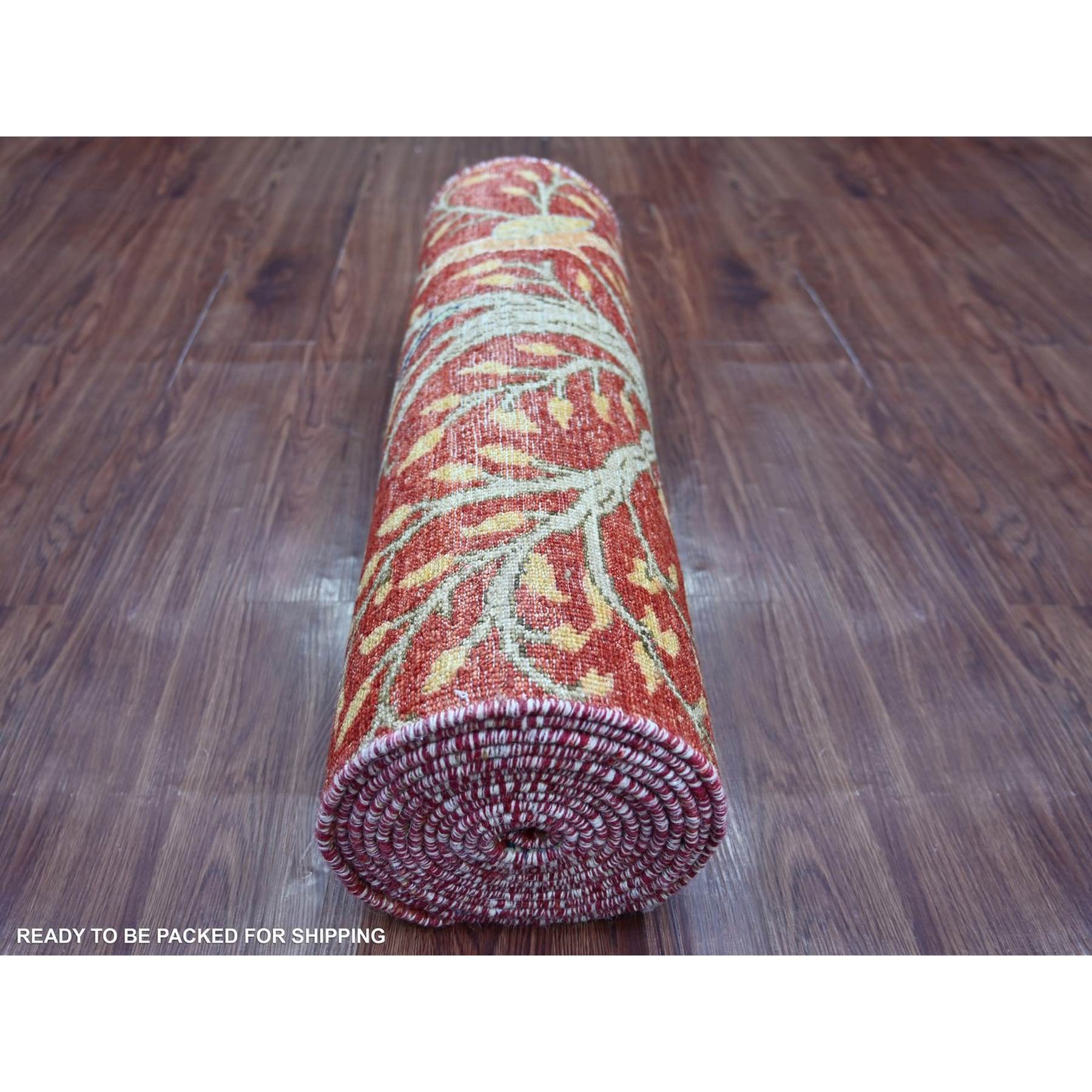 Oushak-And-Peshawar-Hand-Knotted-Rug-114080
