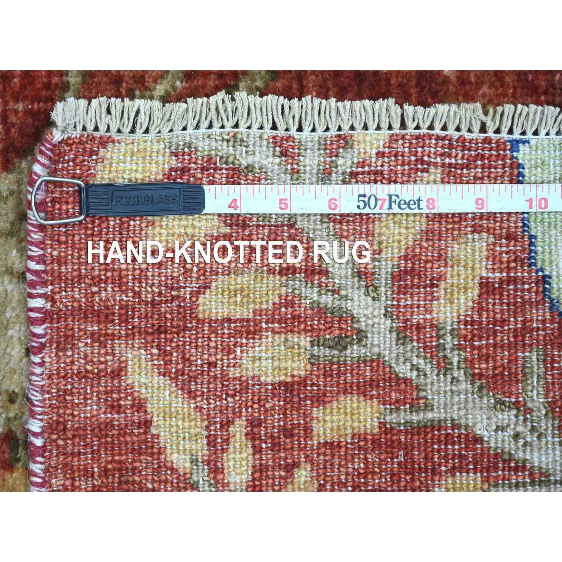 Oushak-And-Peshawar-Hand-Knotted-Rug-114080