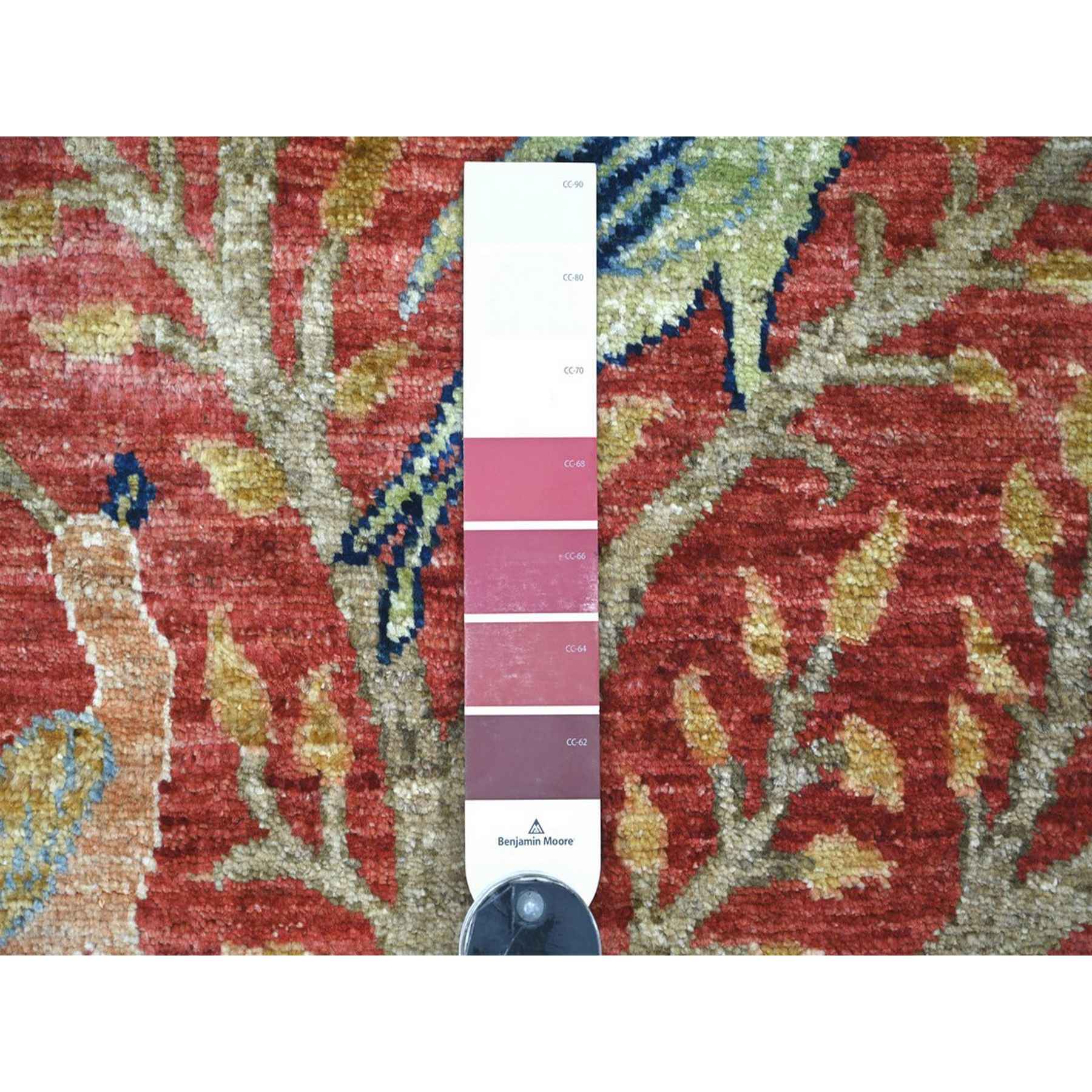 Oushak-And-Peshawar-Hand-Knotted-Rug-114095