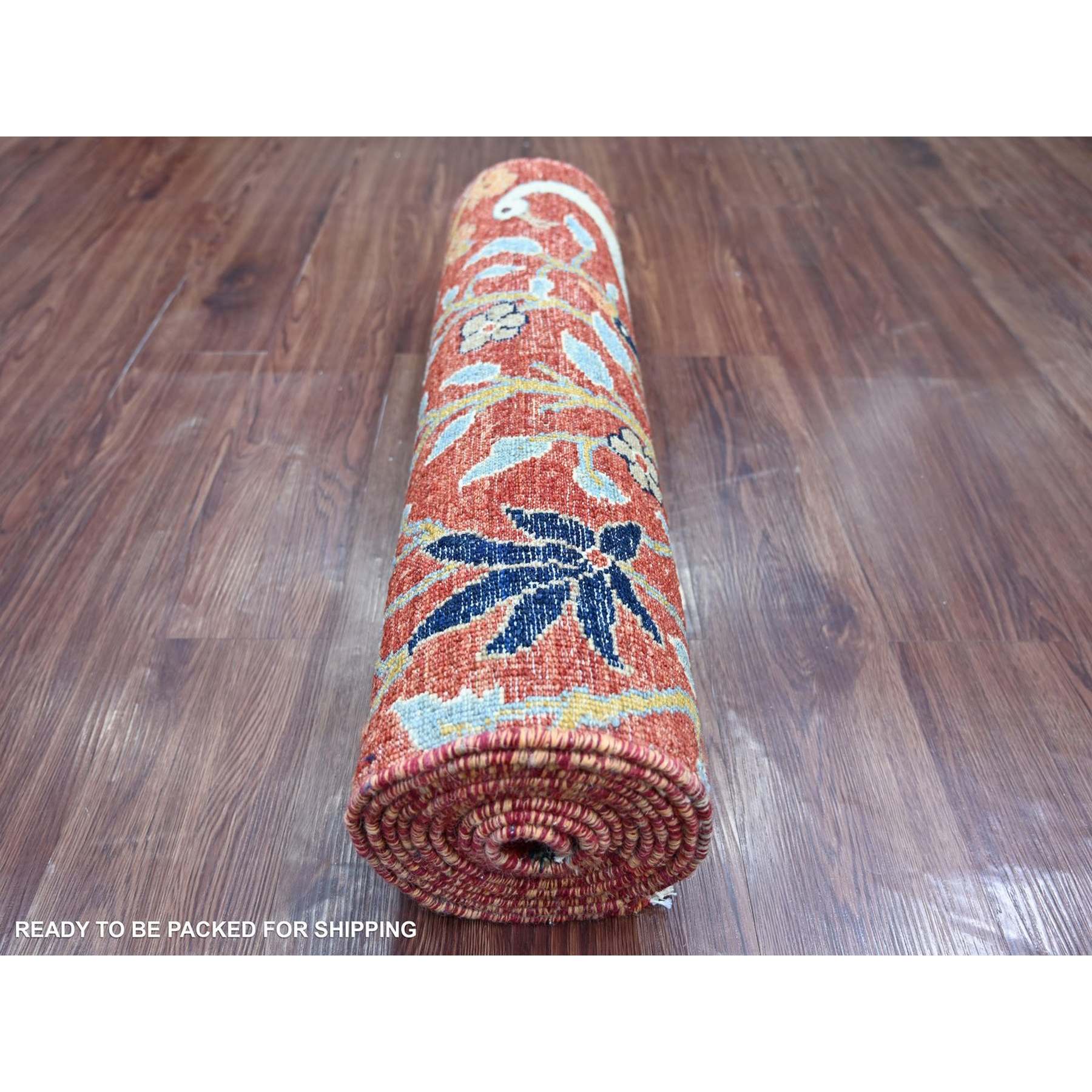 Oushak-And-Peshawar-Hand-Knotted-Rug-114095
