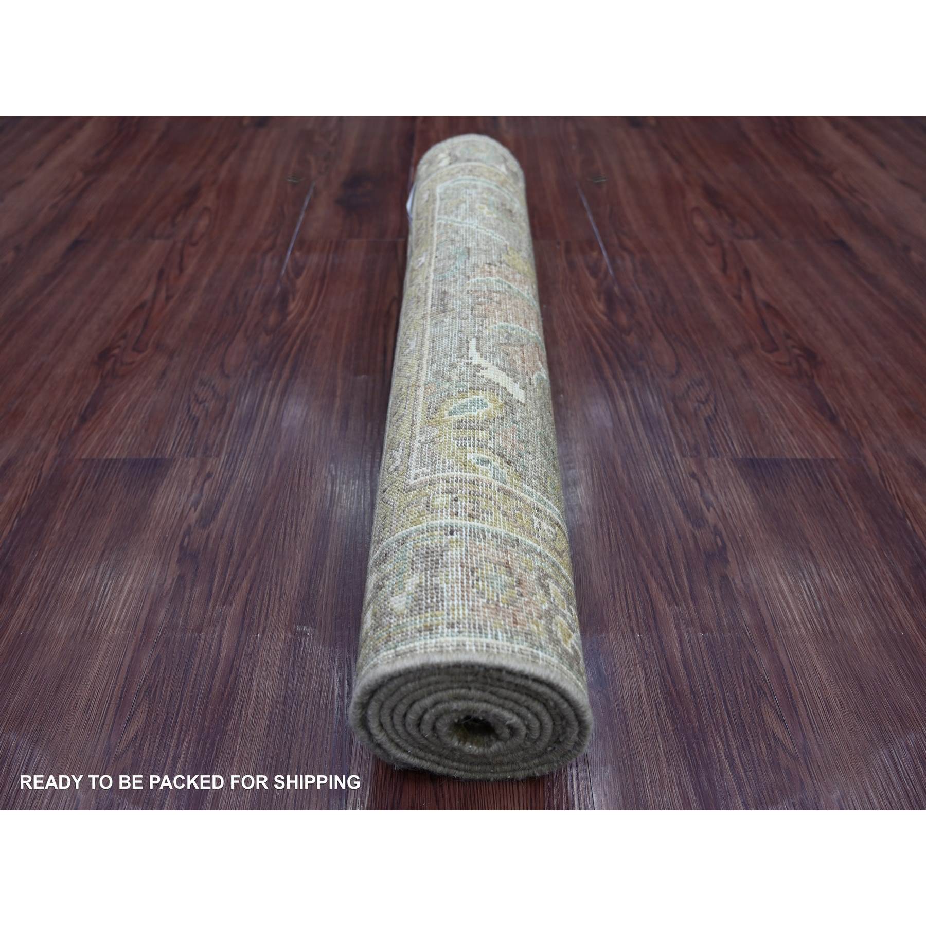 Oushak-And-Peshawar-Hand-Knotted-Rug-114135