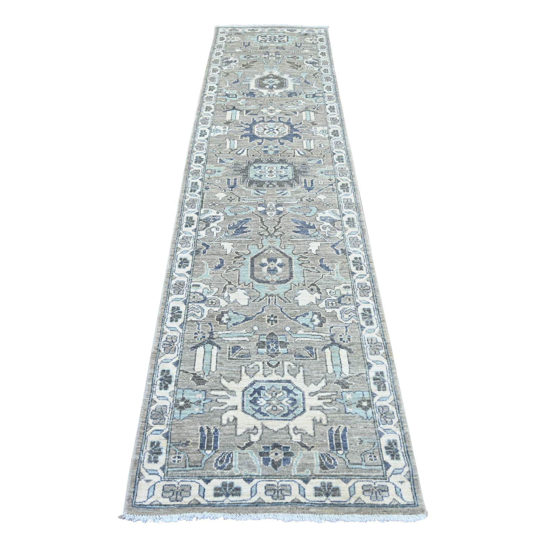Oushak-And-Peshawar-Hand-Knotted-Rug-114140