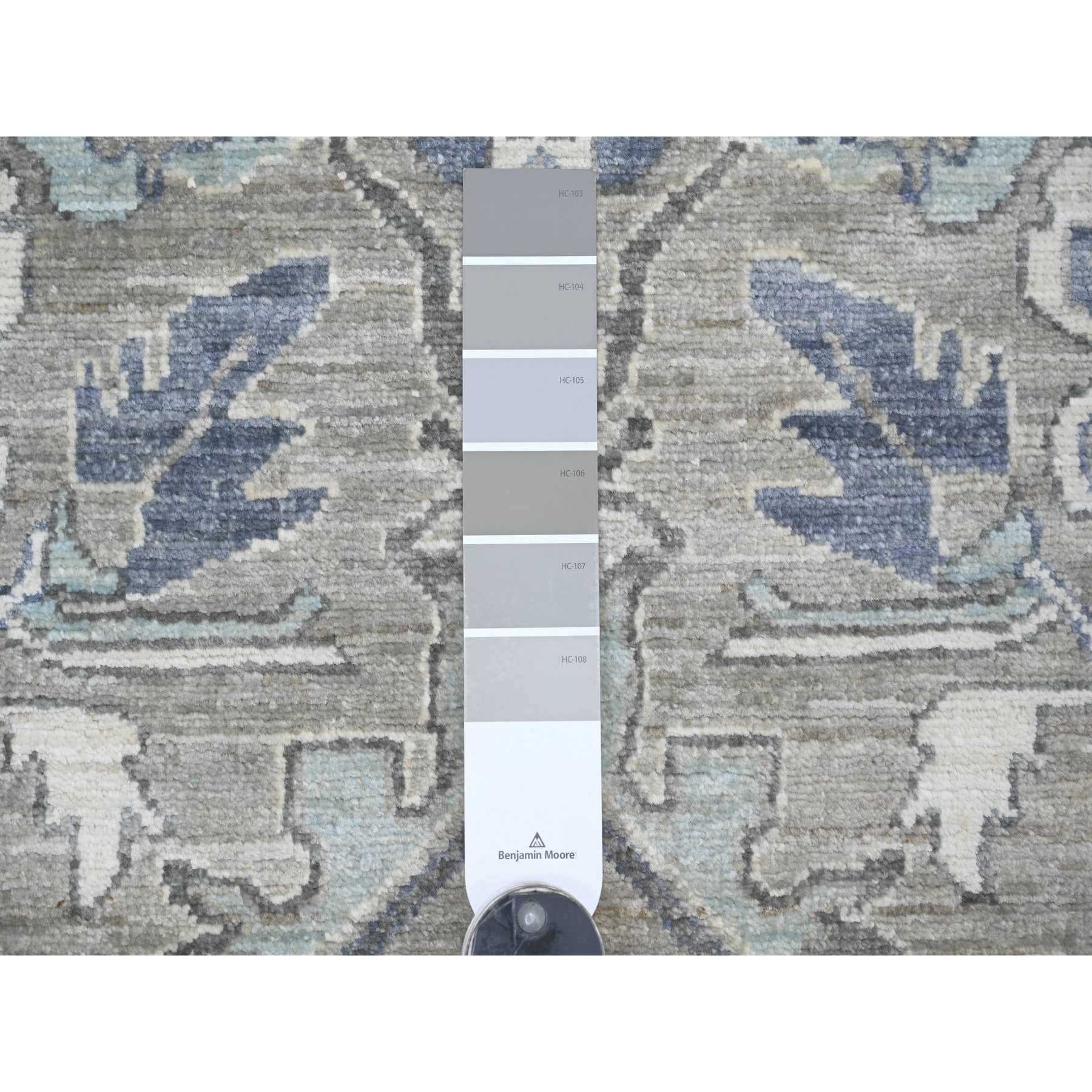 Oushak-And-Peshawar-Hand-Knotted-Rug-114140