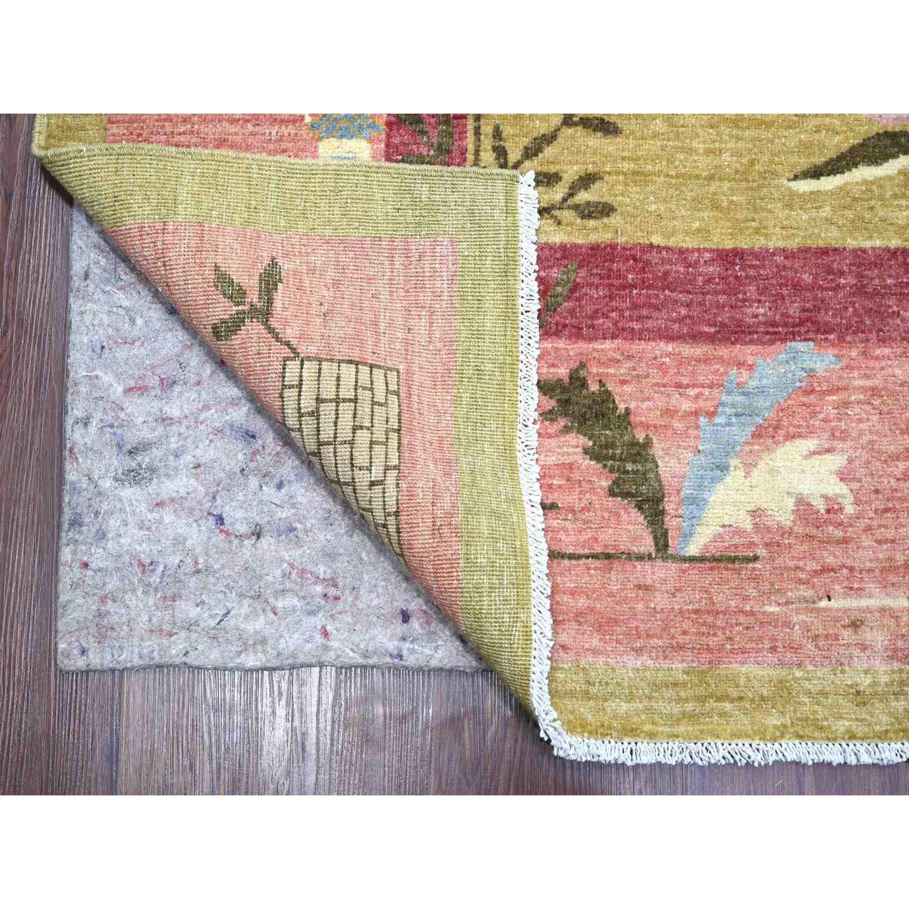 Oushak-And-Peshawar-Hand-Knotted-Rug-114240