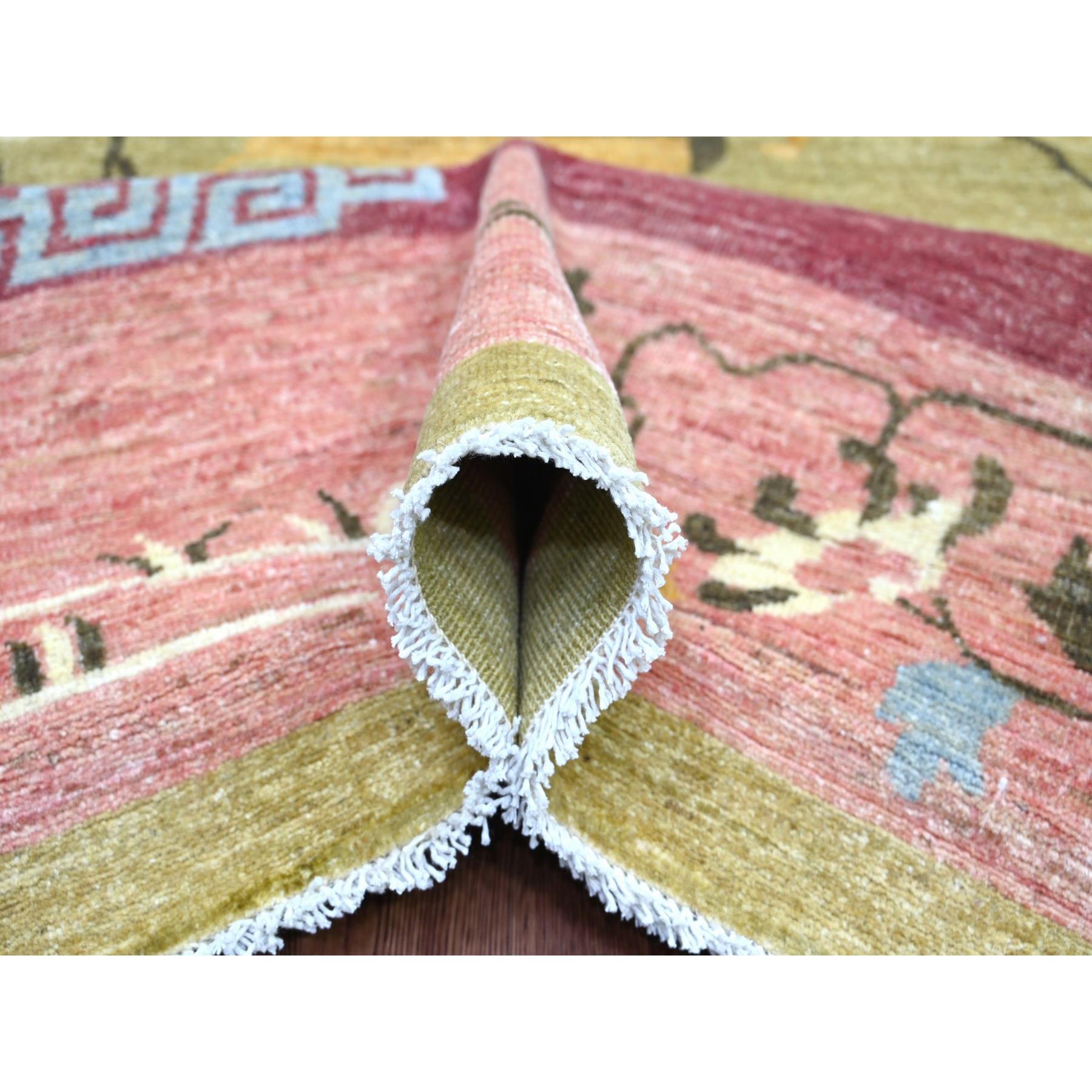 Oushak-And-Peshawar-Hand-Knotted-Rug-114240