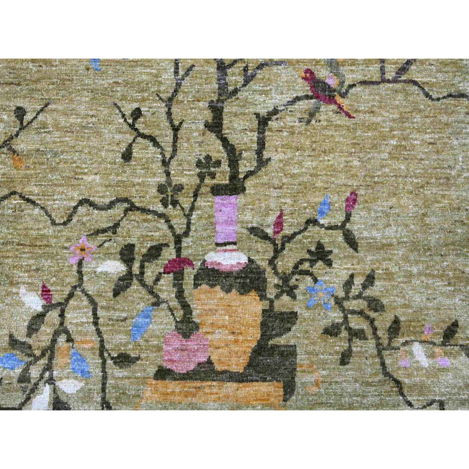 Oushak-And-Peshawar-Hand-Knotted-Rug-114240