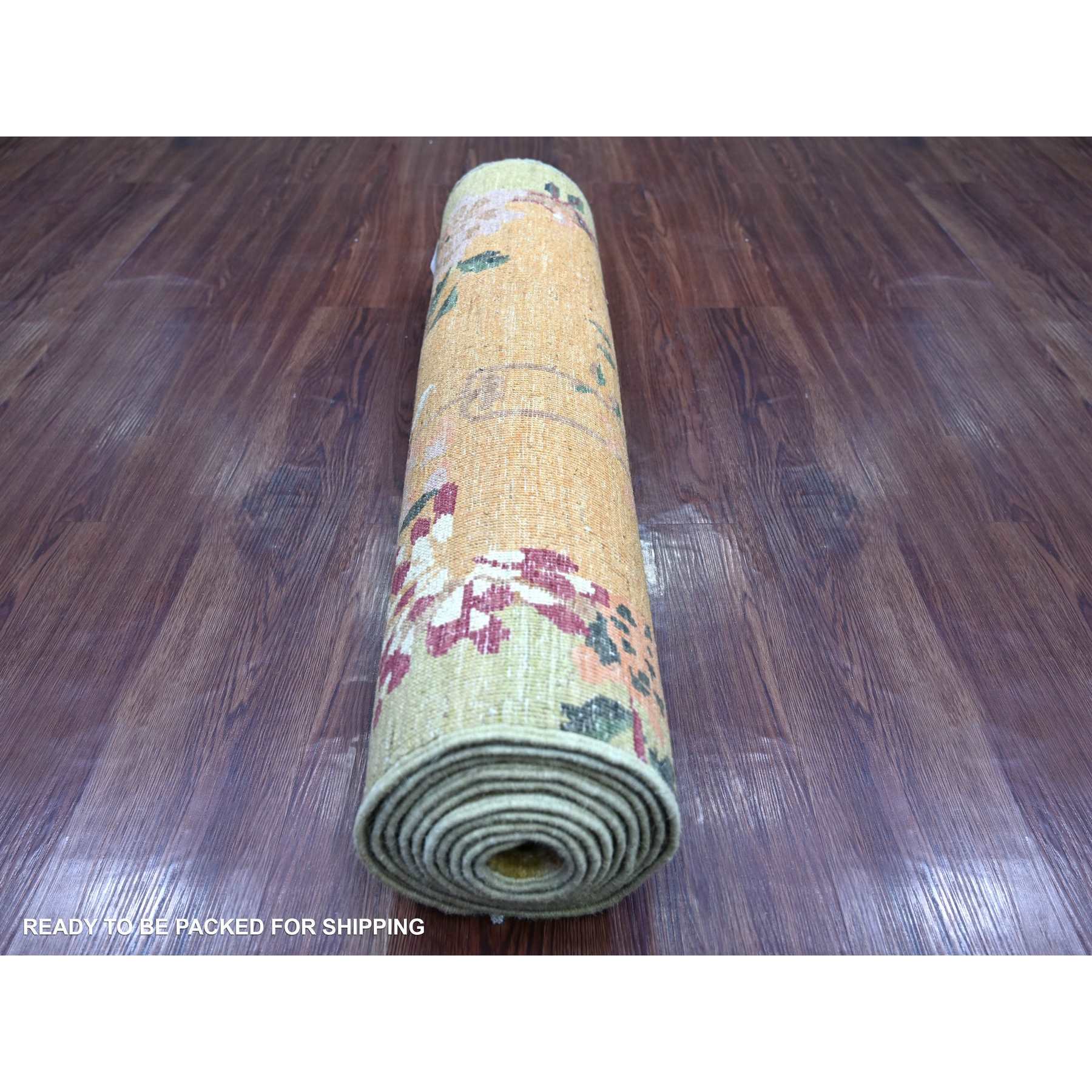 Oushak-And-Peshawar-Hand-Knotted-Rug-114245
