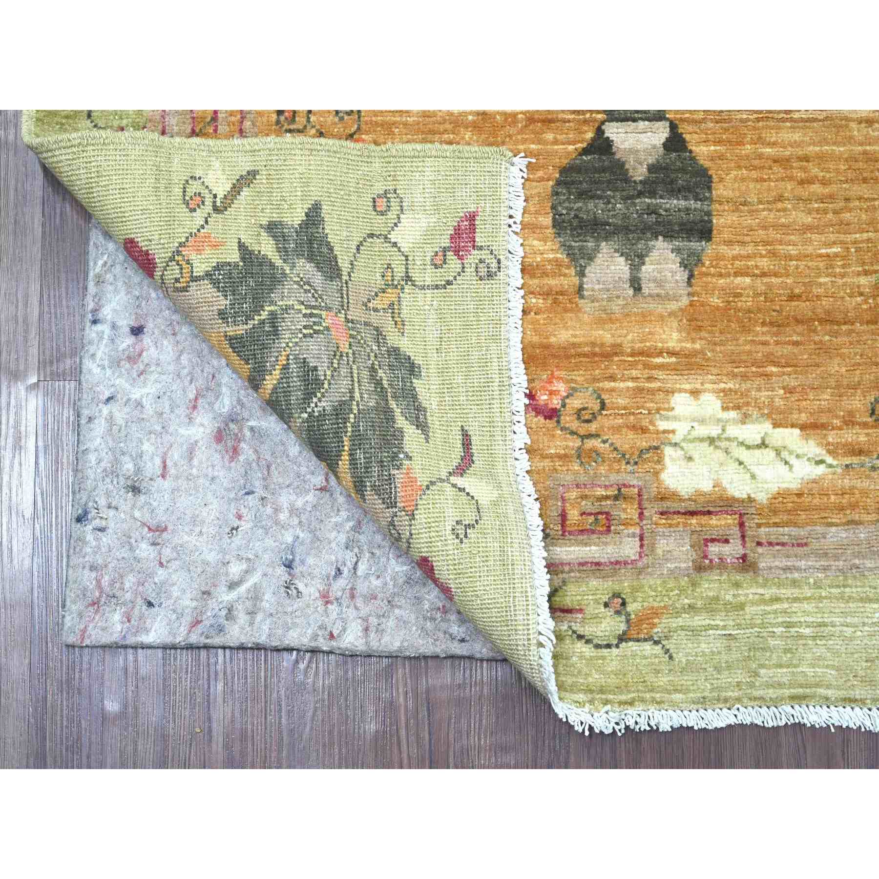 Oushak-And-Peshawar-Hand-Knotted-Rug-114255